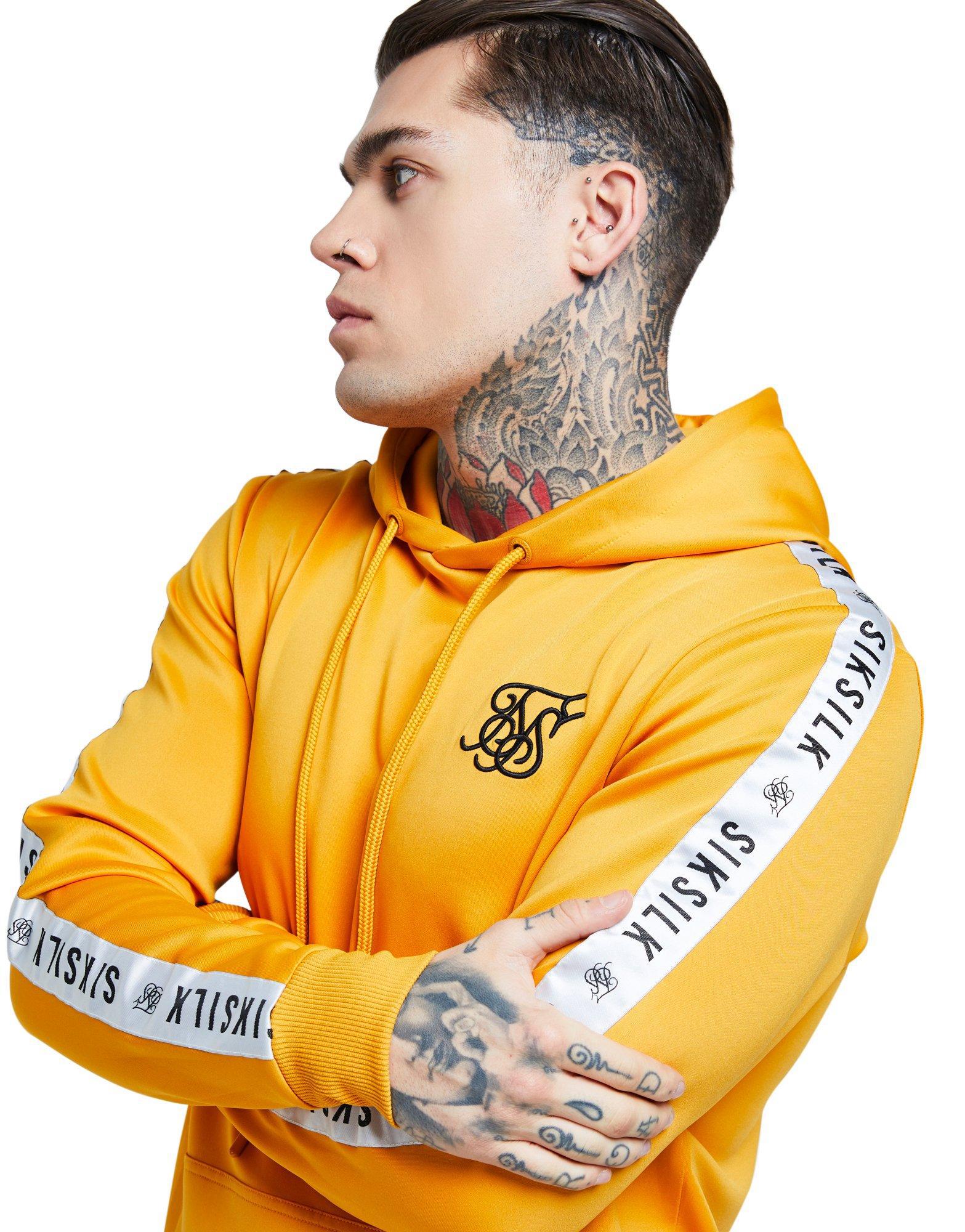 yellow sik silk hoodie