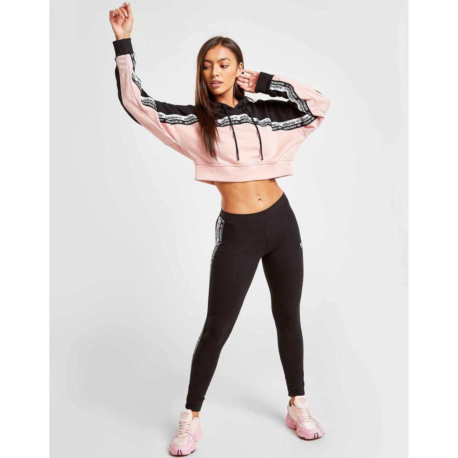 adidas pink and black hoodie