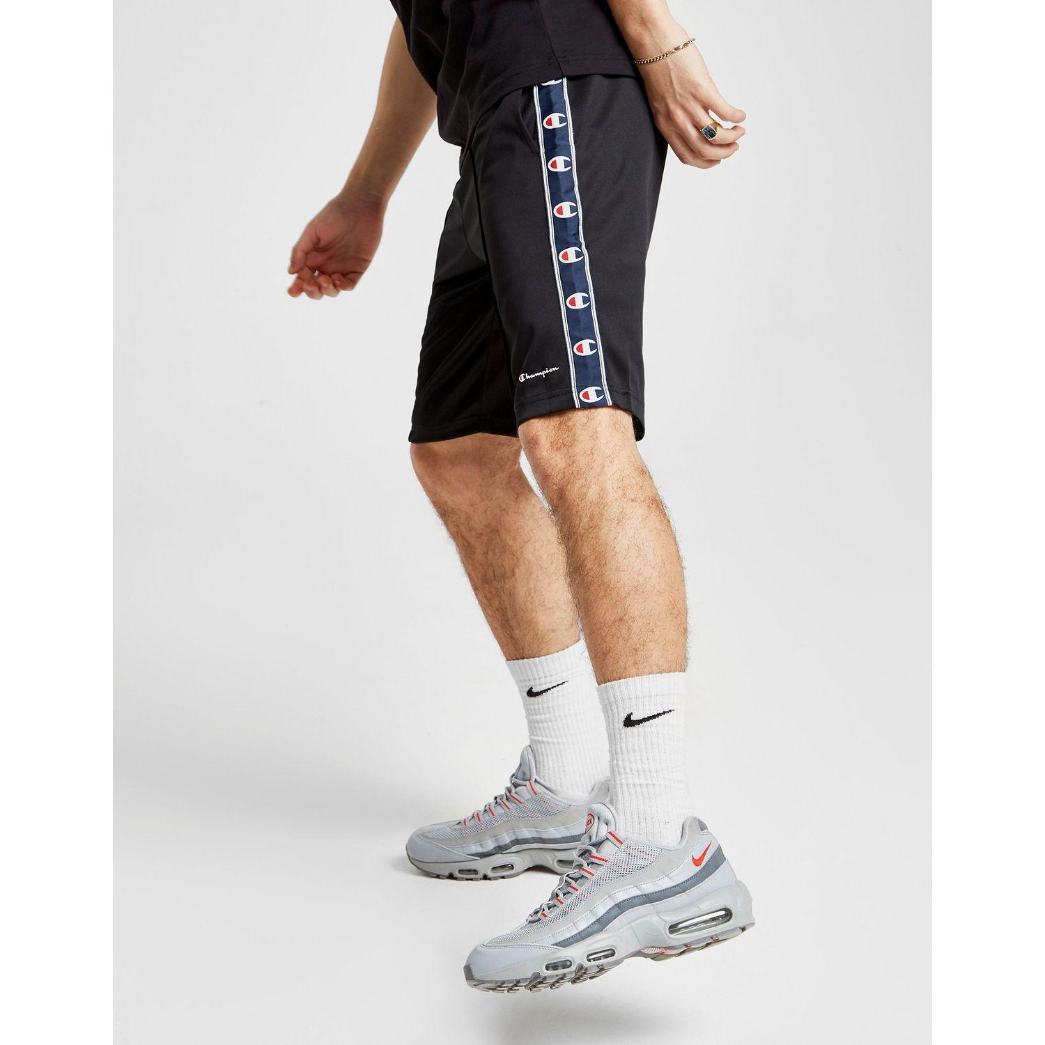 nike tape poly shorts
