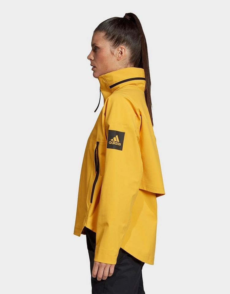 adidas Originals Synthetic Myshelter Rain Jacket in Metallic Lyst