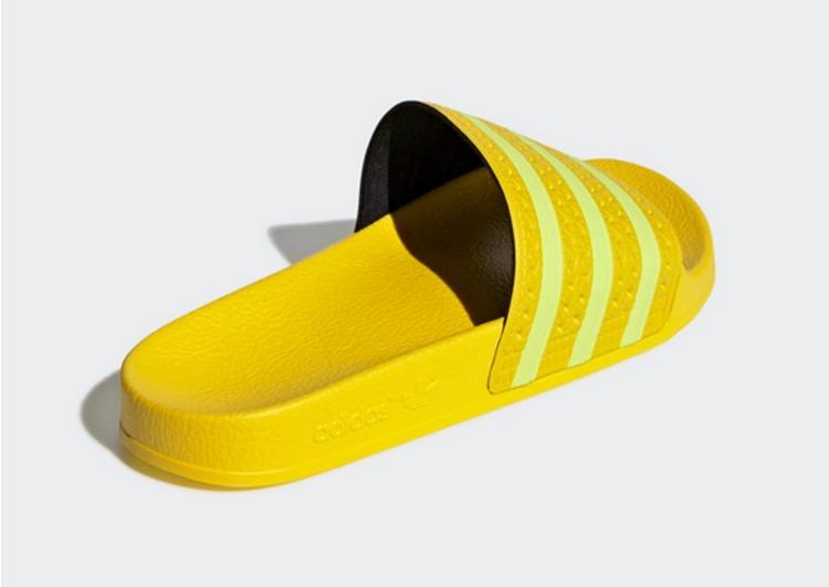 adidas yellow slippers online
