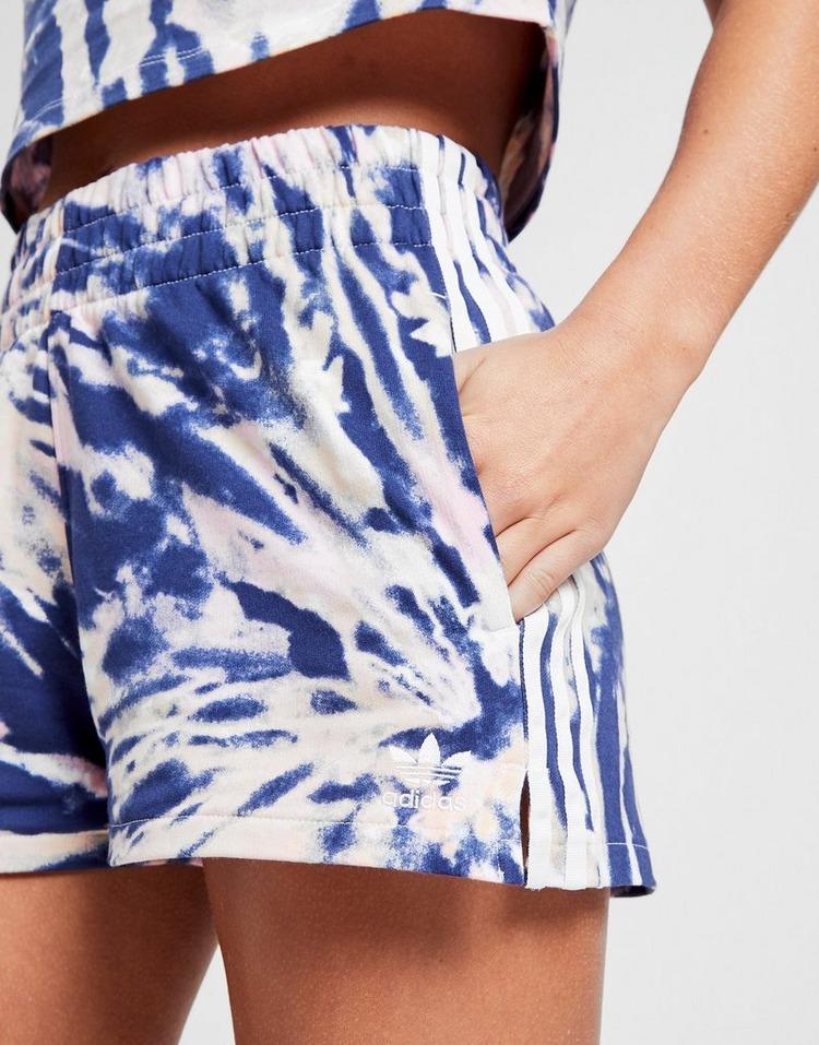 adidas originals tie dye french terry shorts