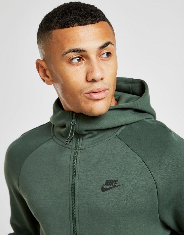 nike tech fleece windrunner hoodie green