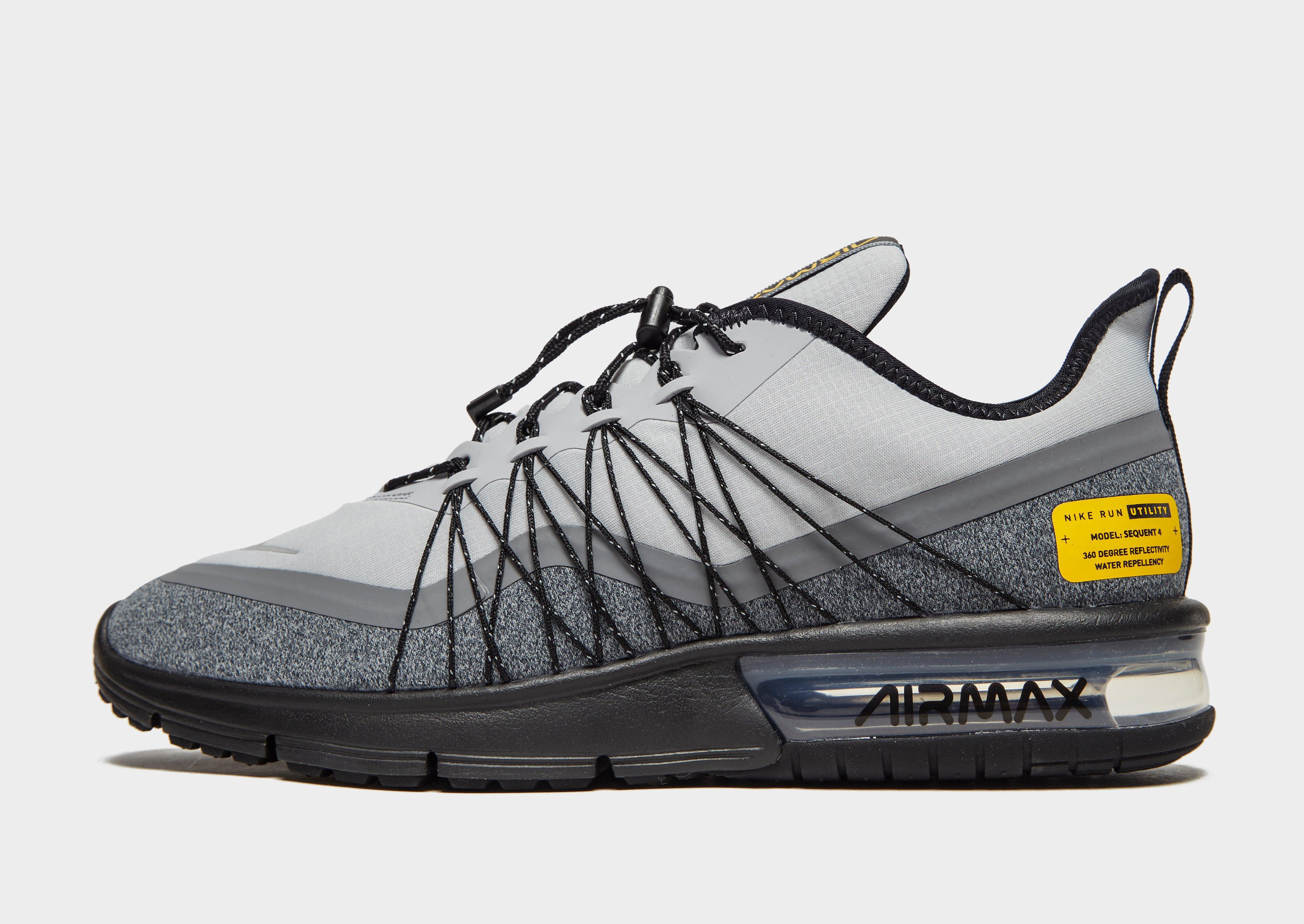 Nike Rubber Air Max Sequent 4 Utility in Grey/Black (Gray) for Men ...