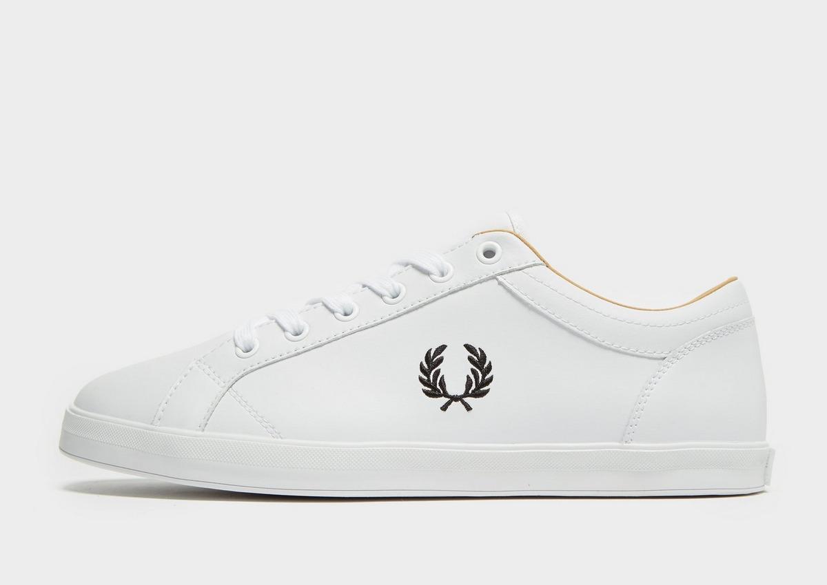fred perry baseline leather white
