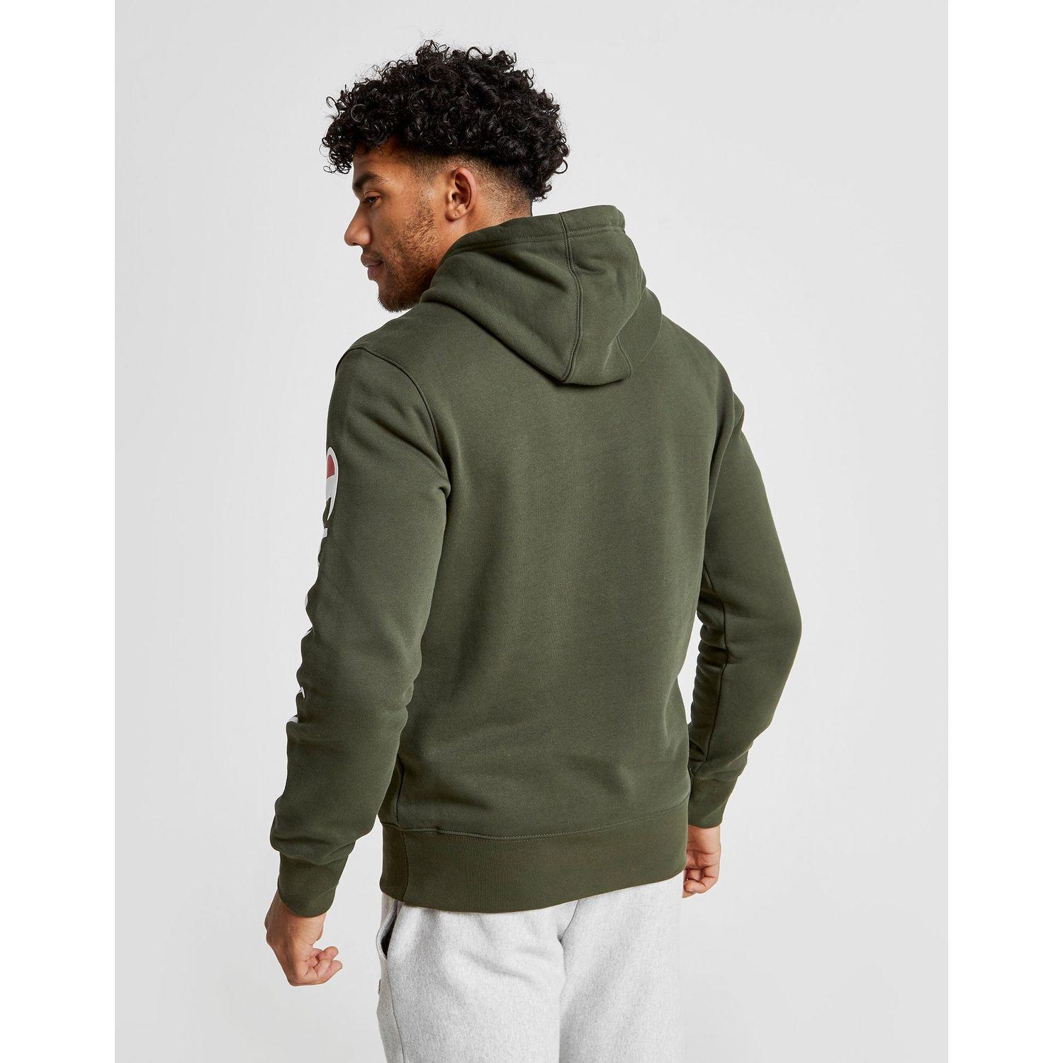 champion sleeve logo overhead hoodie