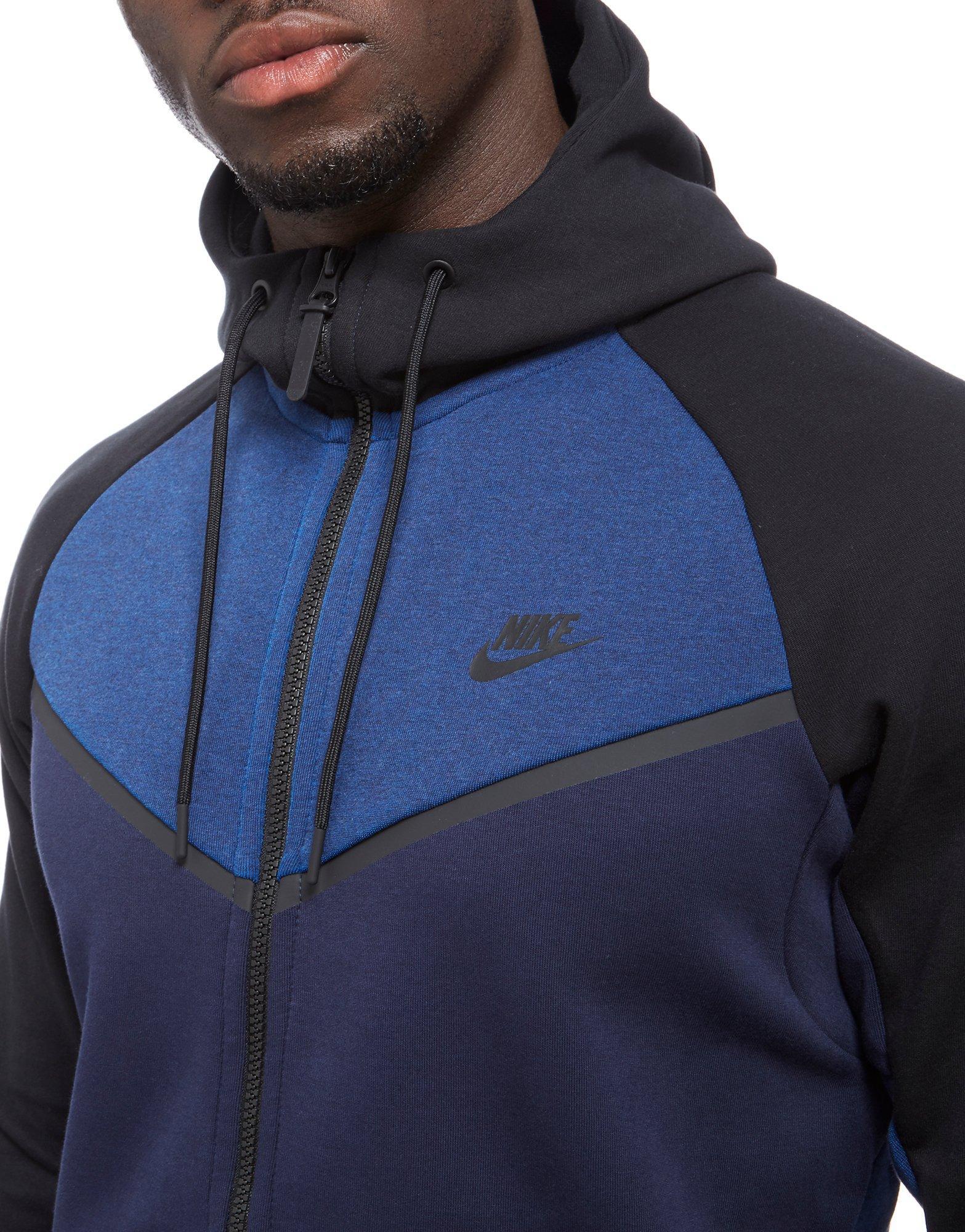 Nike Tech Fleece Windrunner Hoody in Navy/Blue (Blue) for Men - Lyst