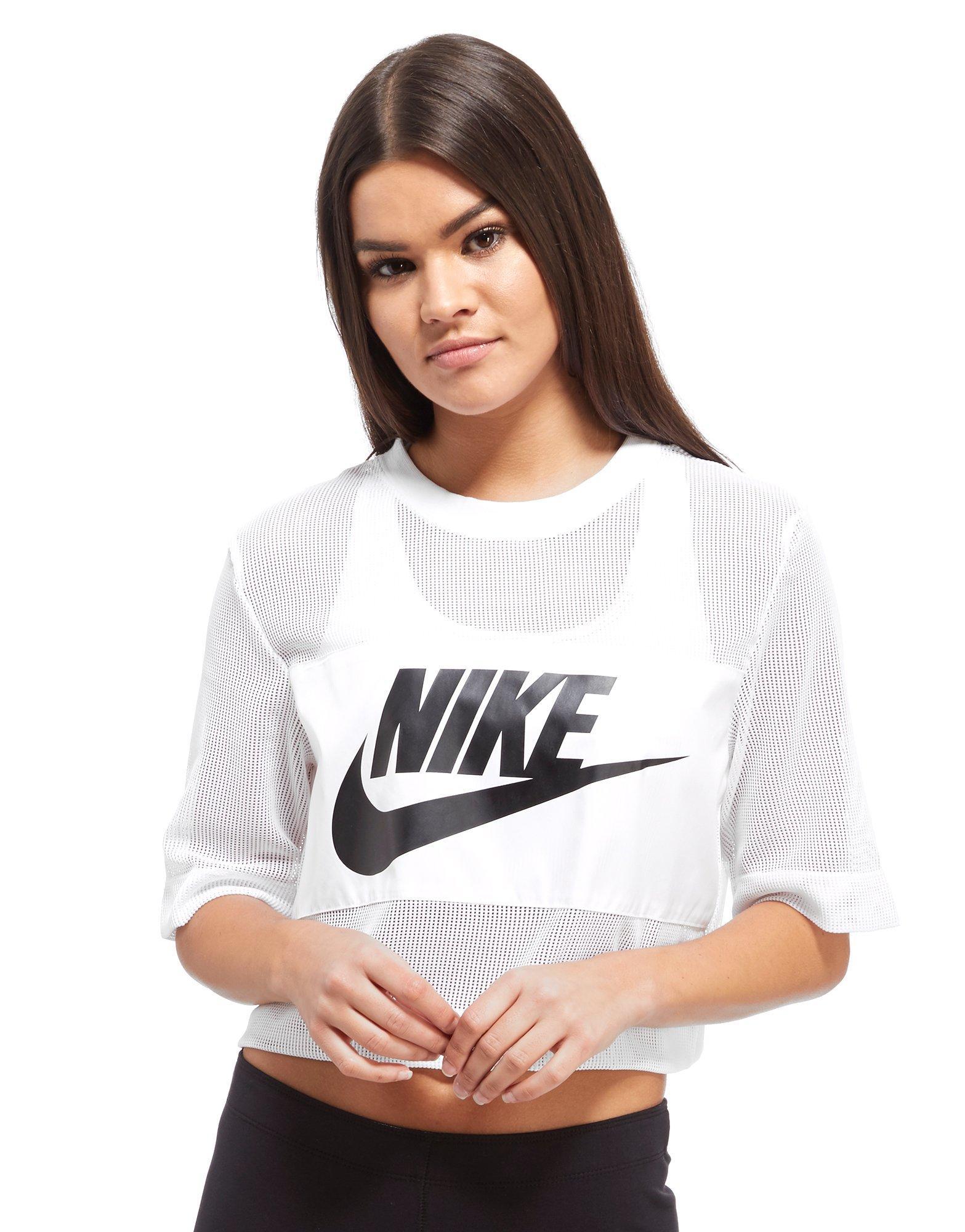 nike mesh crop top