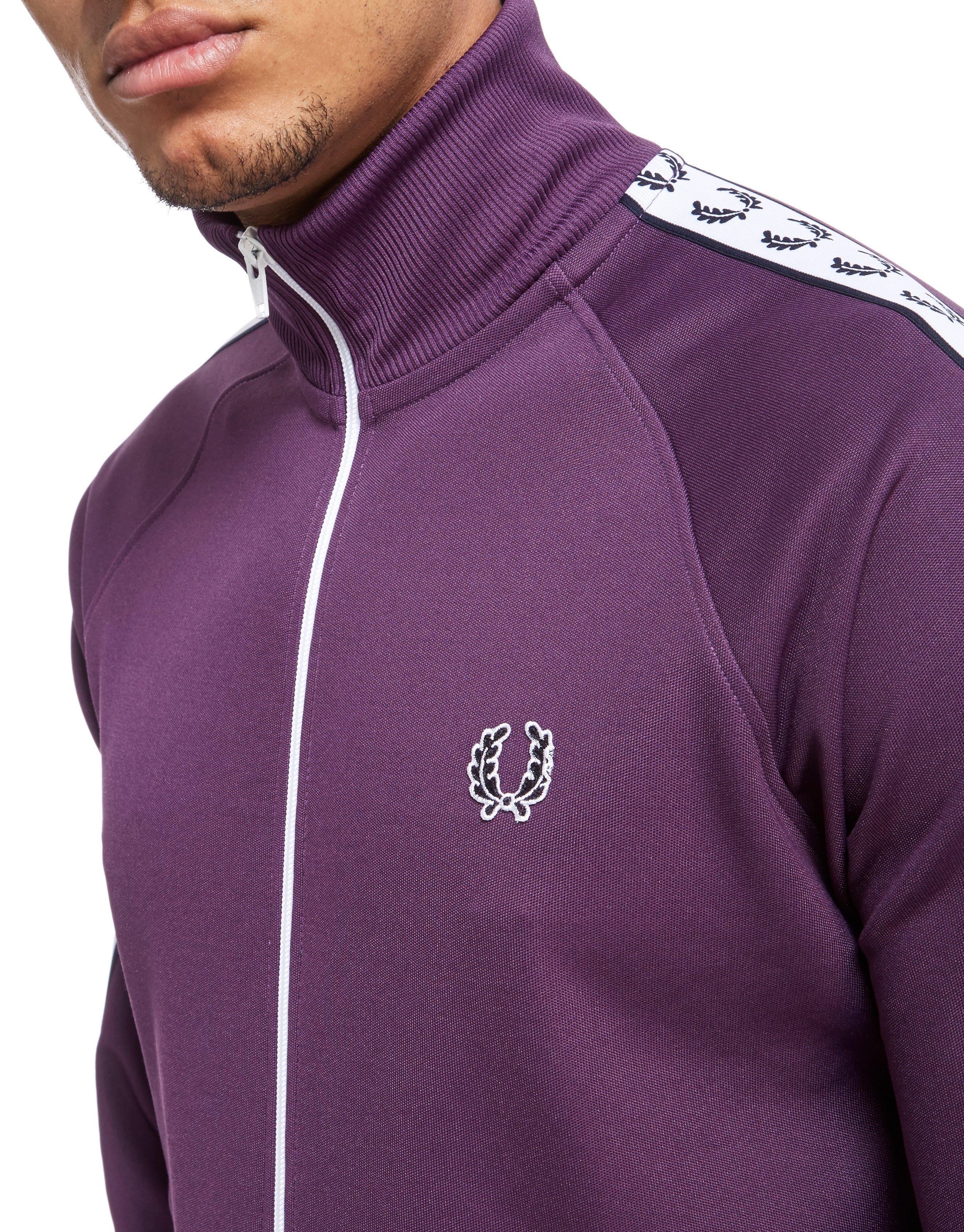 Fred Perry Synthetic Sports Authentic Tape Track Top in Purple for Men -  Lyst