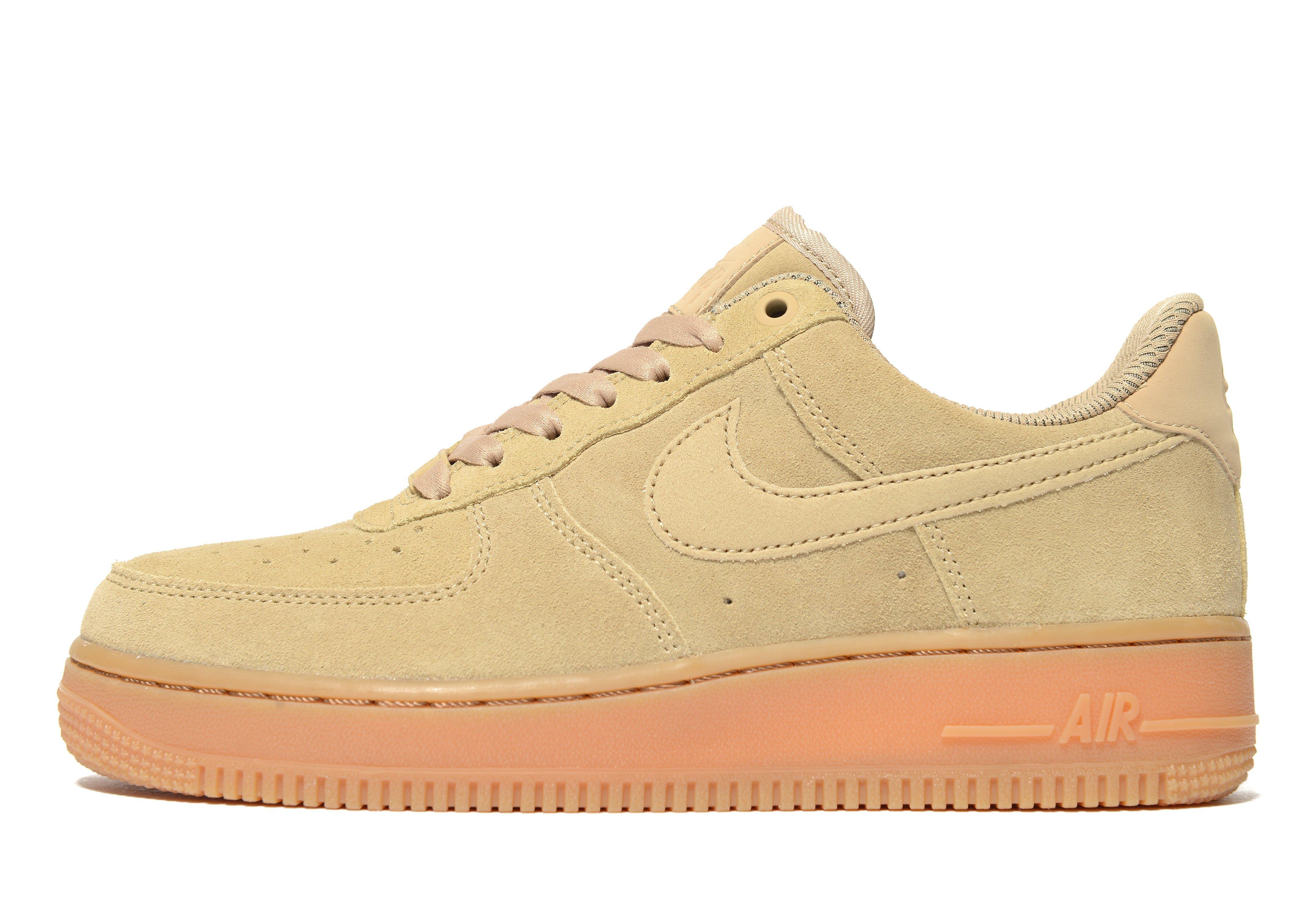 nike air force 1 beige suede