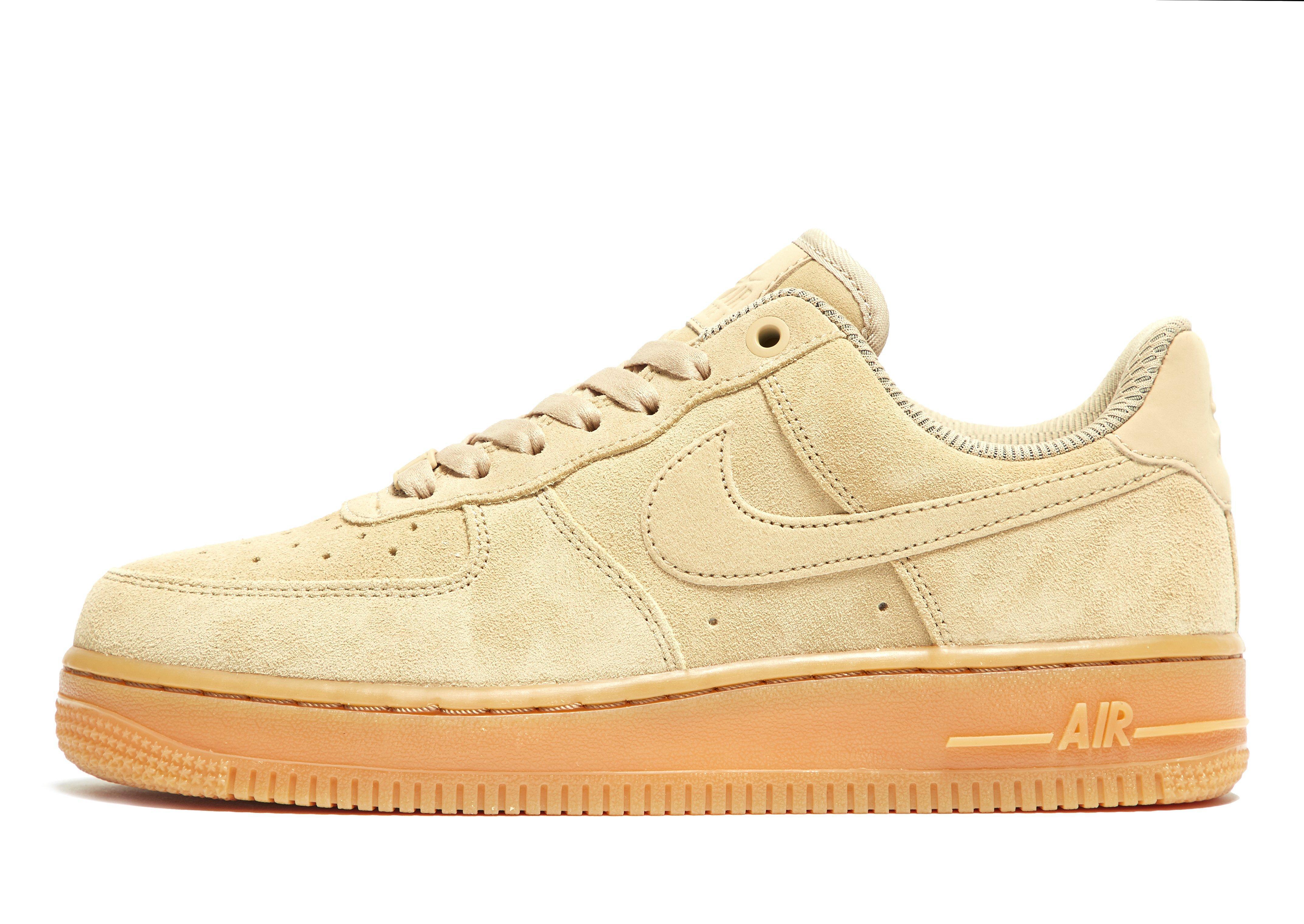 nike air force one suede beige