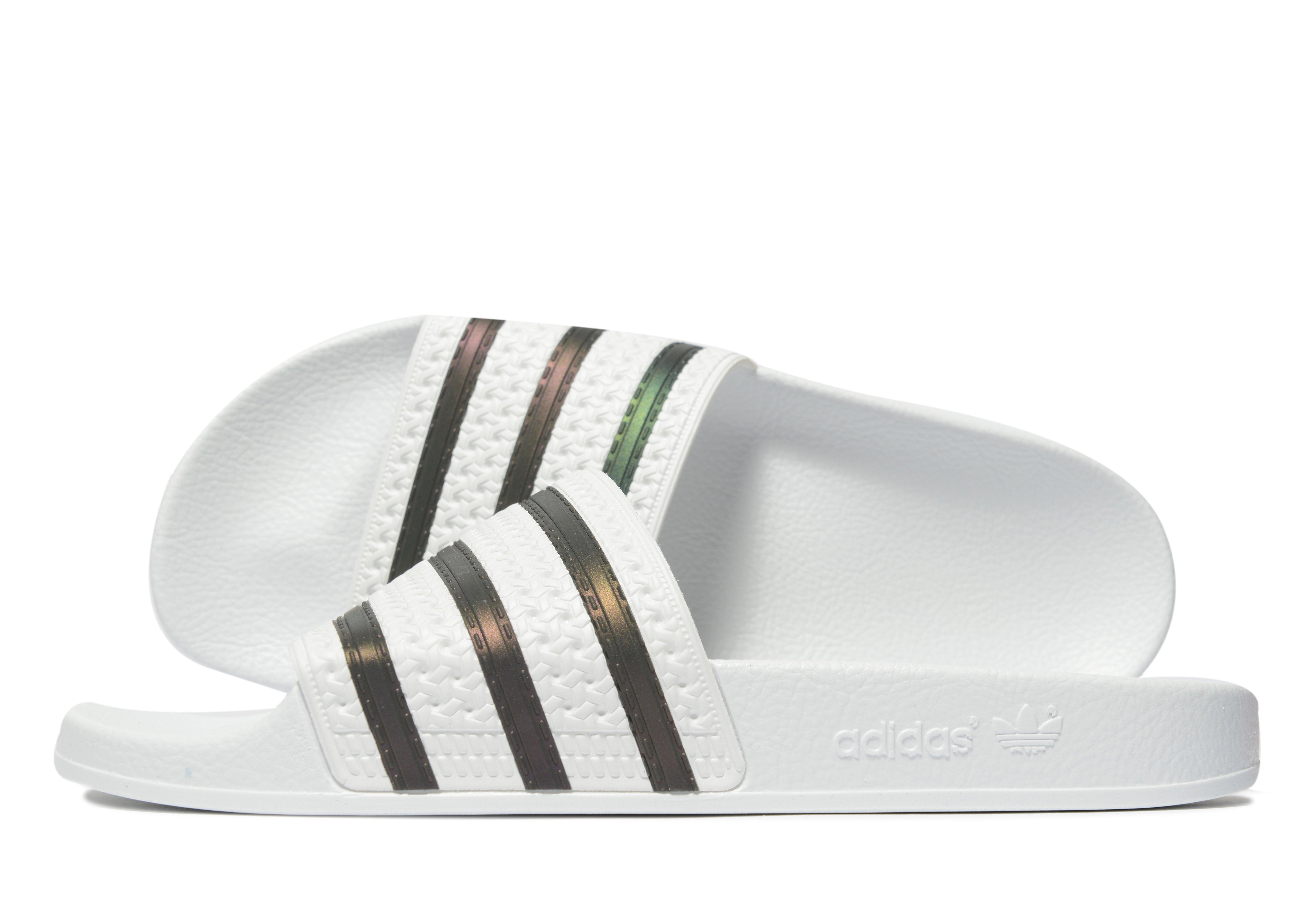 Holographic adidas slides Clearance