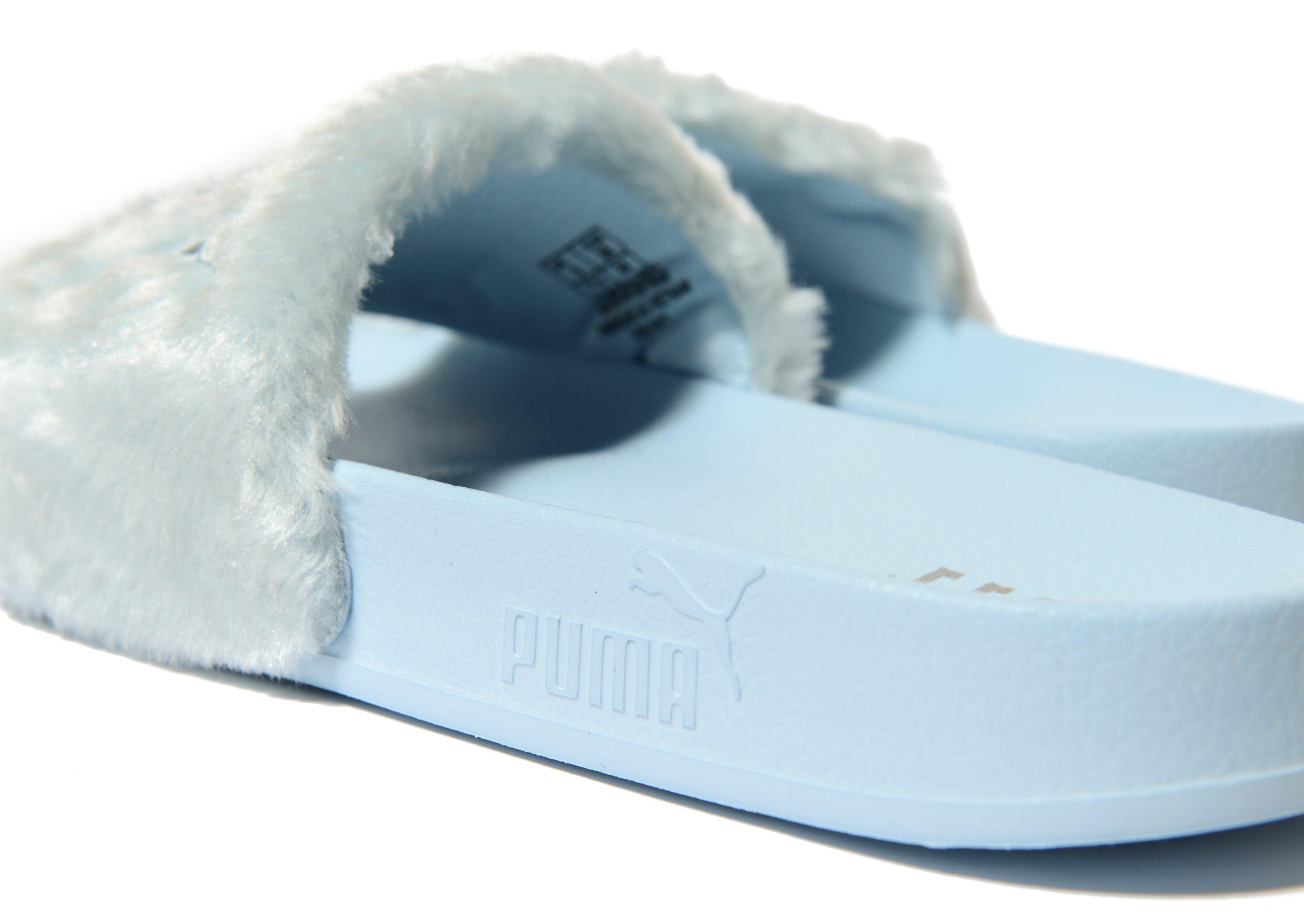 puma furry slides