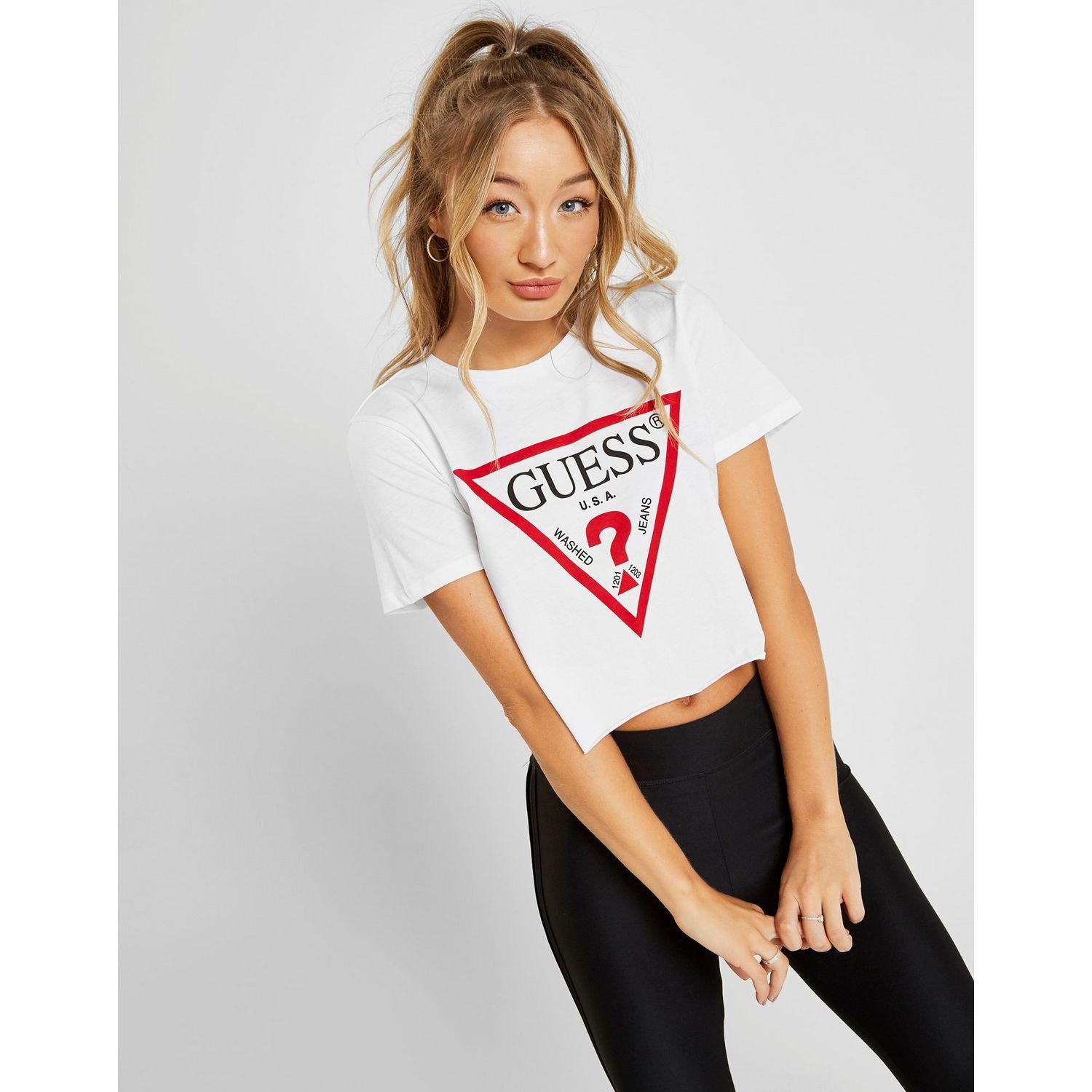 guess crop top shirt