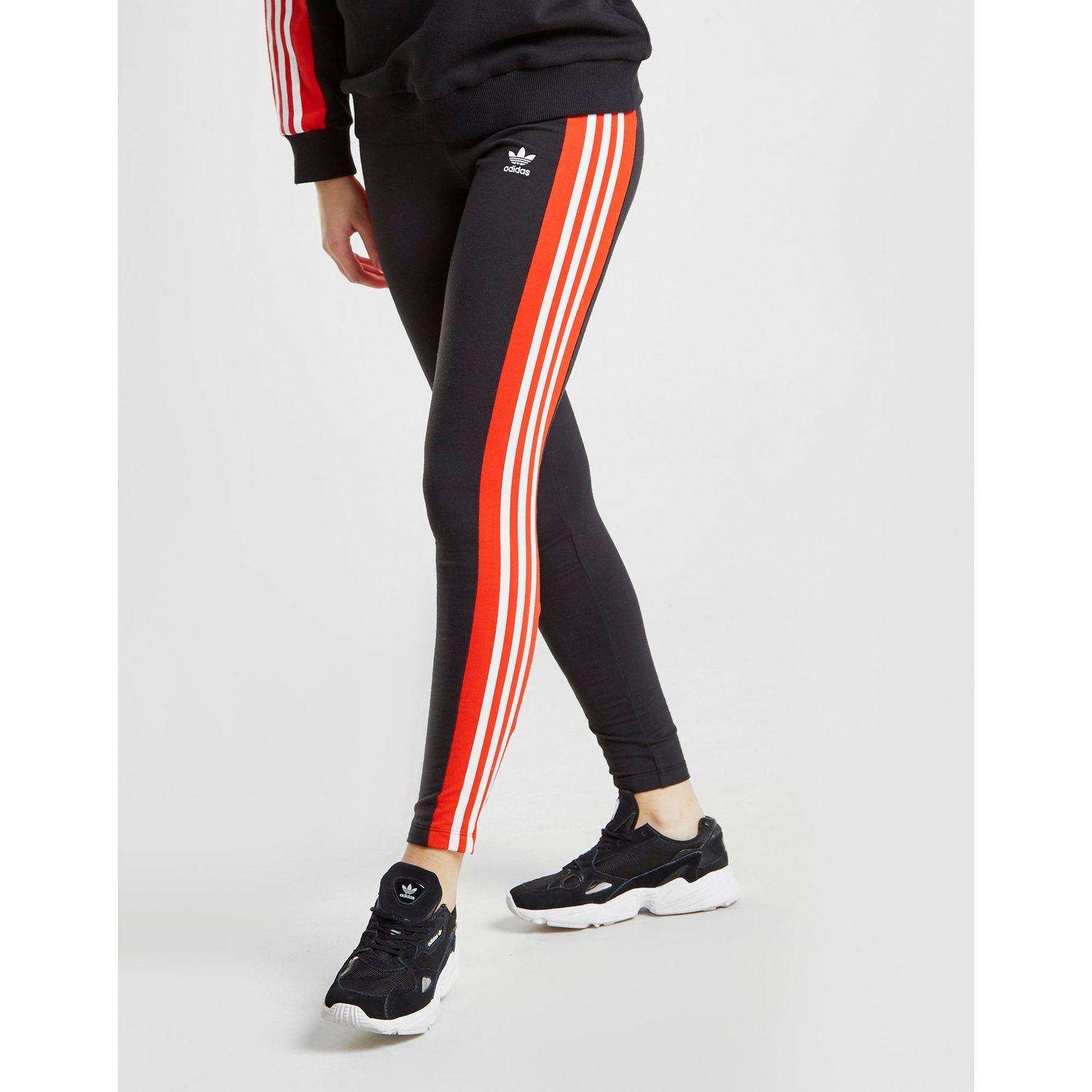 black adidas striped leggings