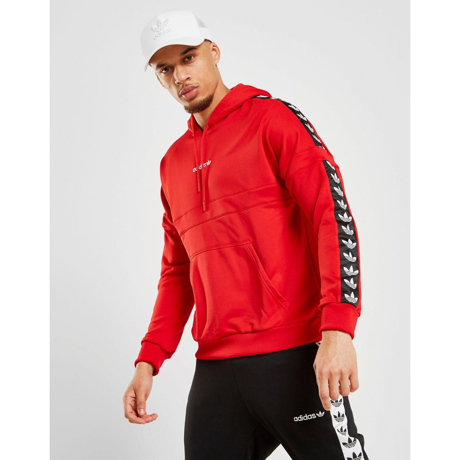 adidas tnt tape hoodie red