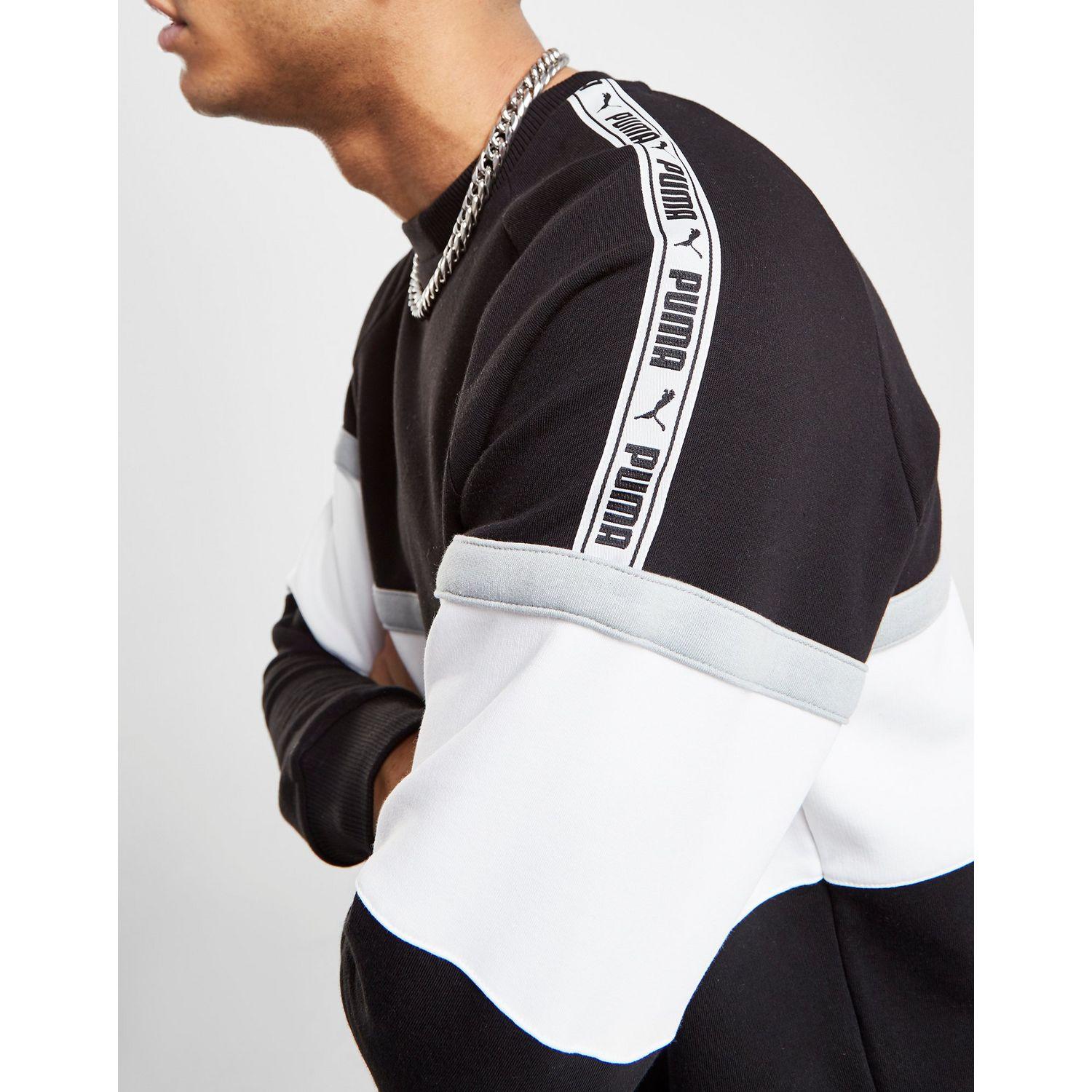 puma black and white sweatshirt