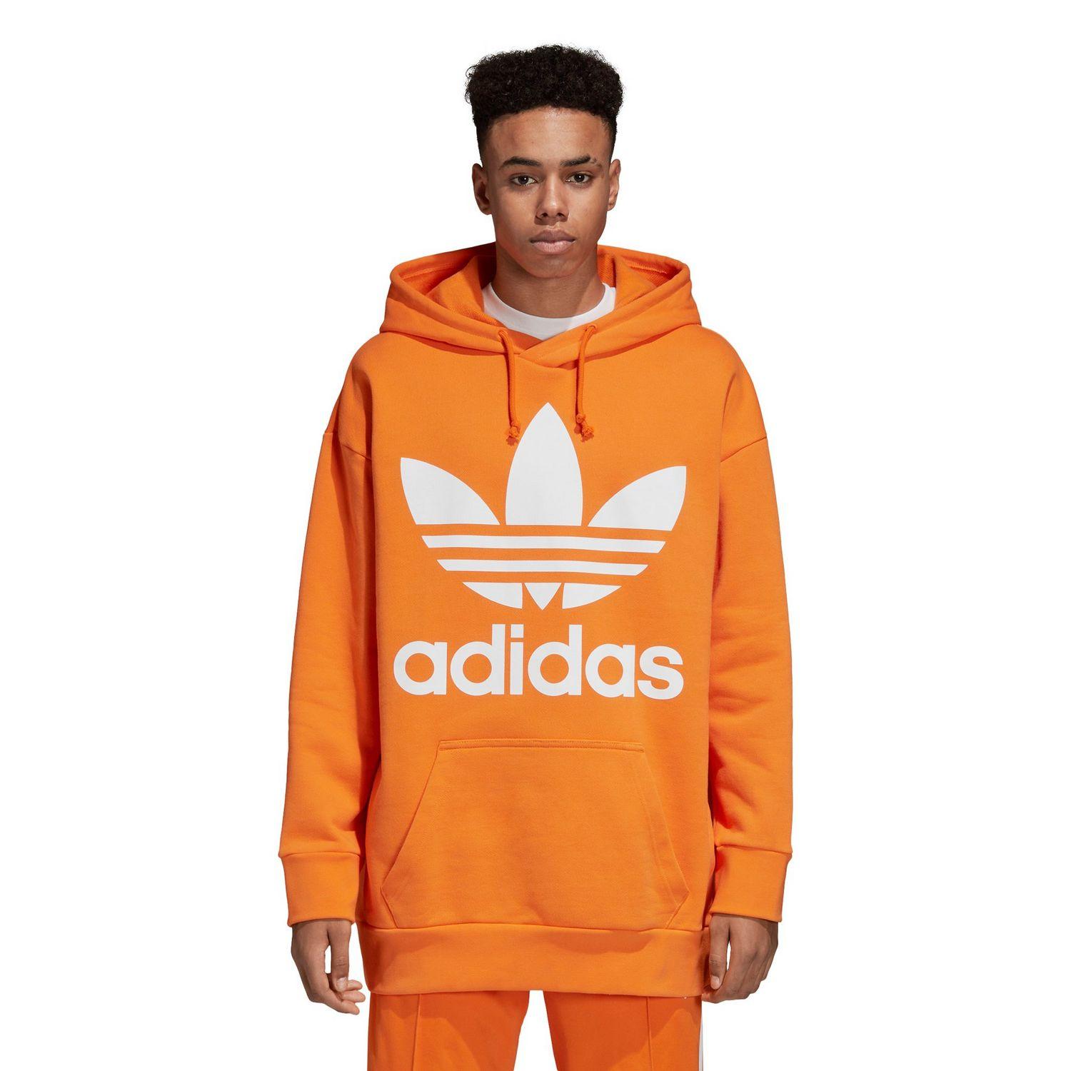 orange trefoil hoodie