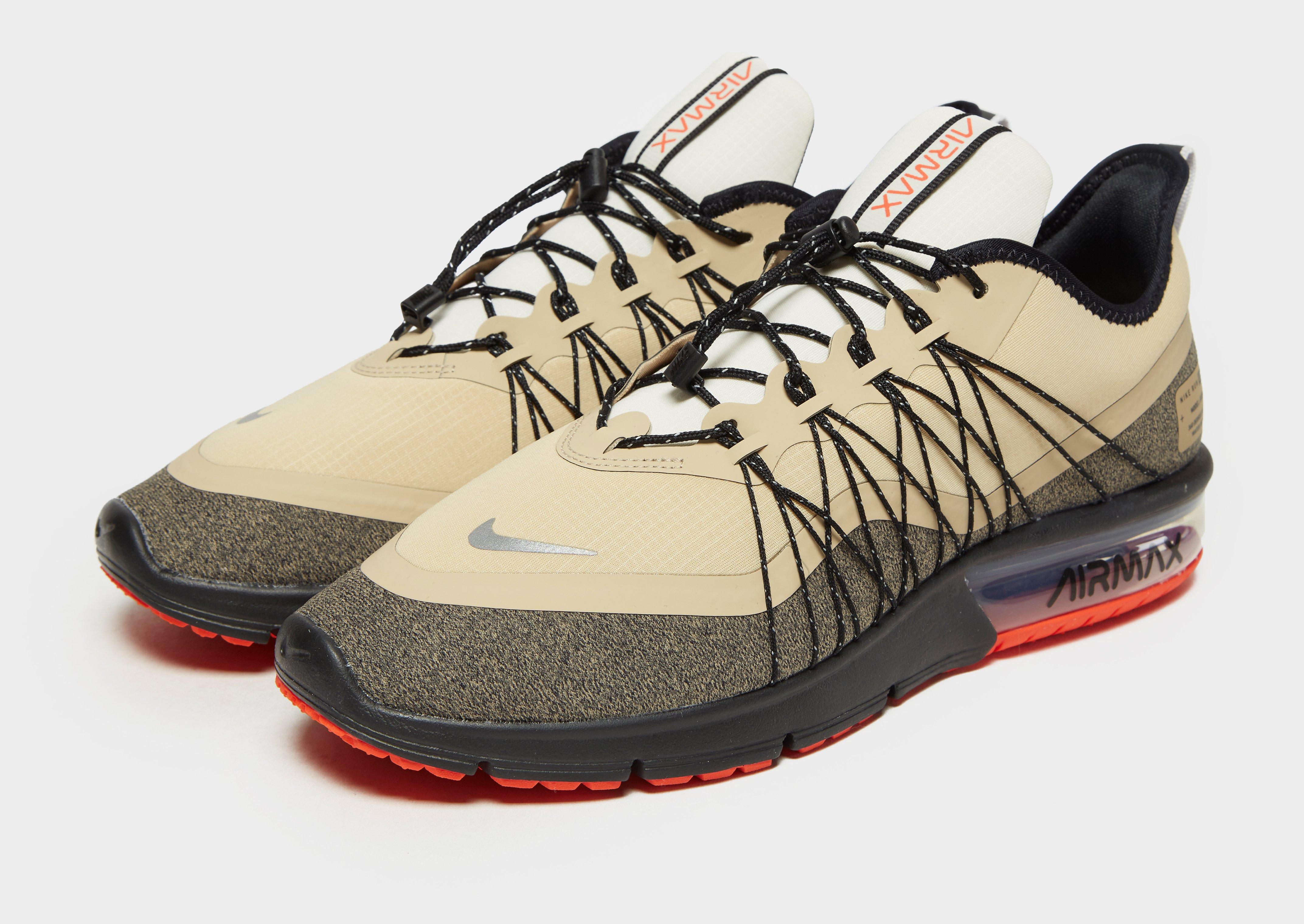 Nike Rubber Air Max Sequent 4 Utility in Beige/Black (Black) for Men - Lyst