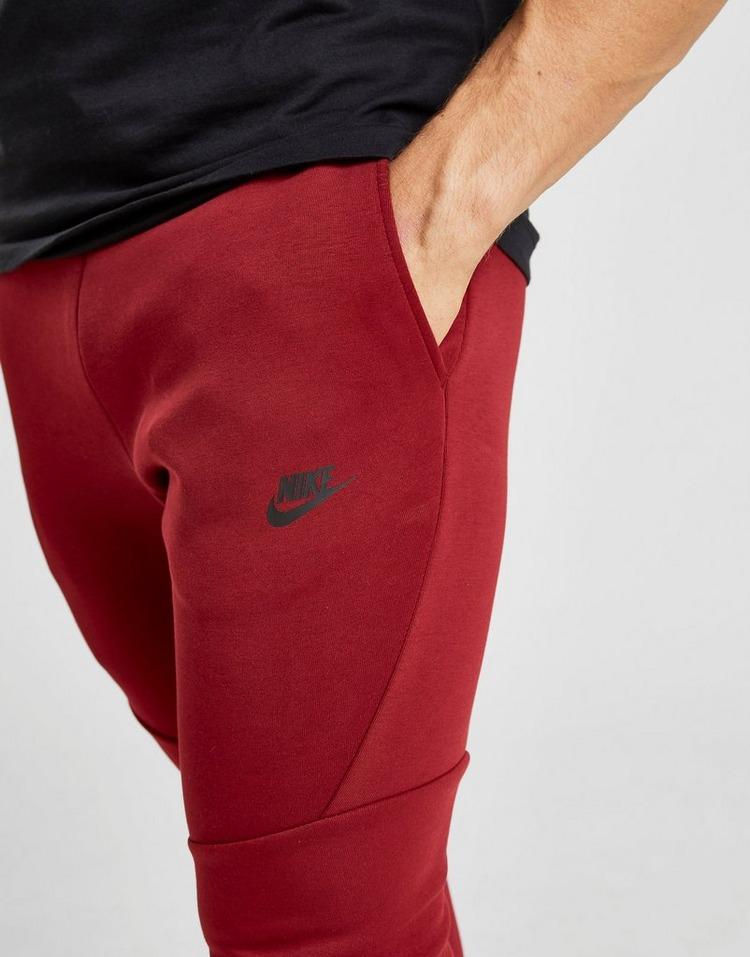 red tech fleece joggers
