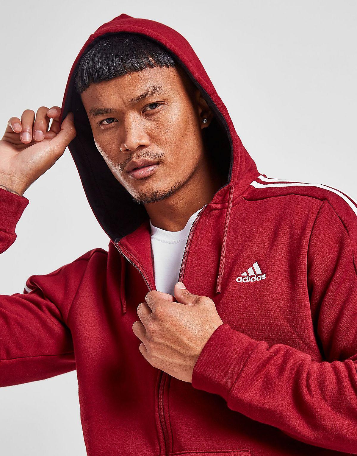 adidas Energize Full Zip Hoodie in Red for Men | Lyst UK