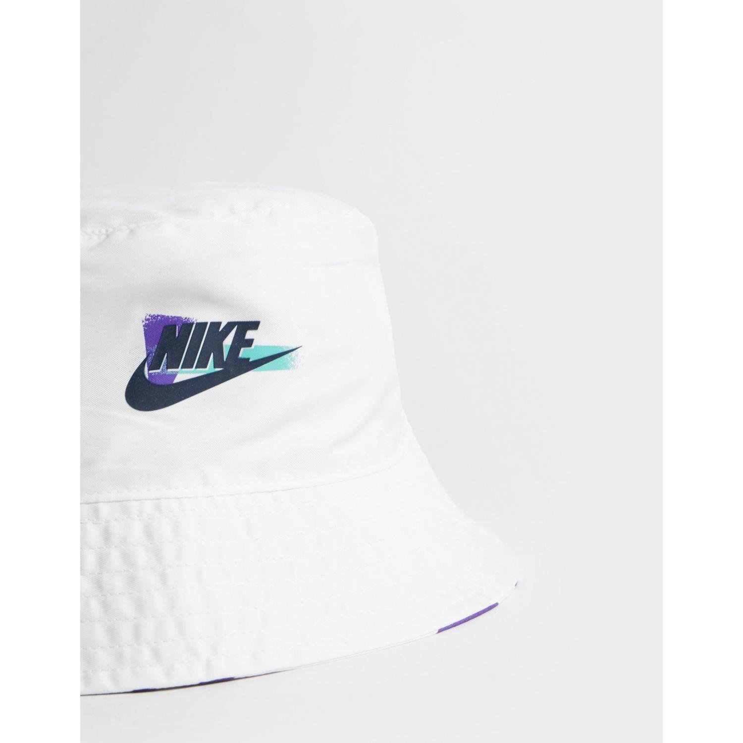 Nike Festival Reversible Bucket Hat In White Purple White Lyst