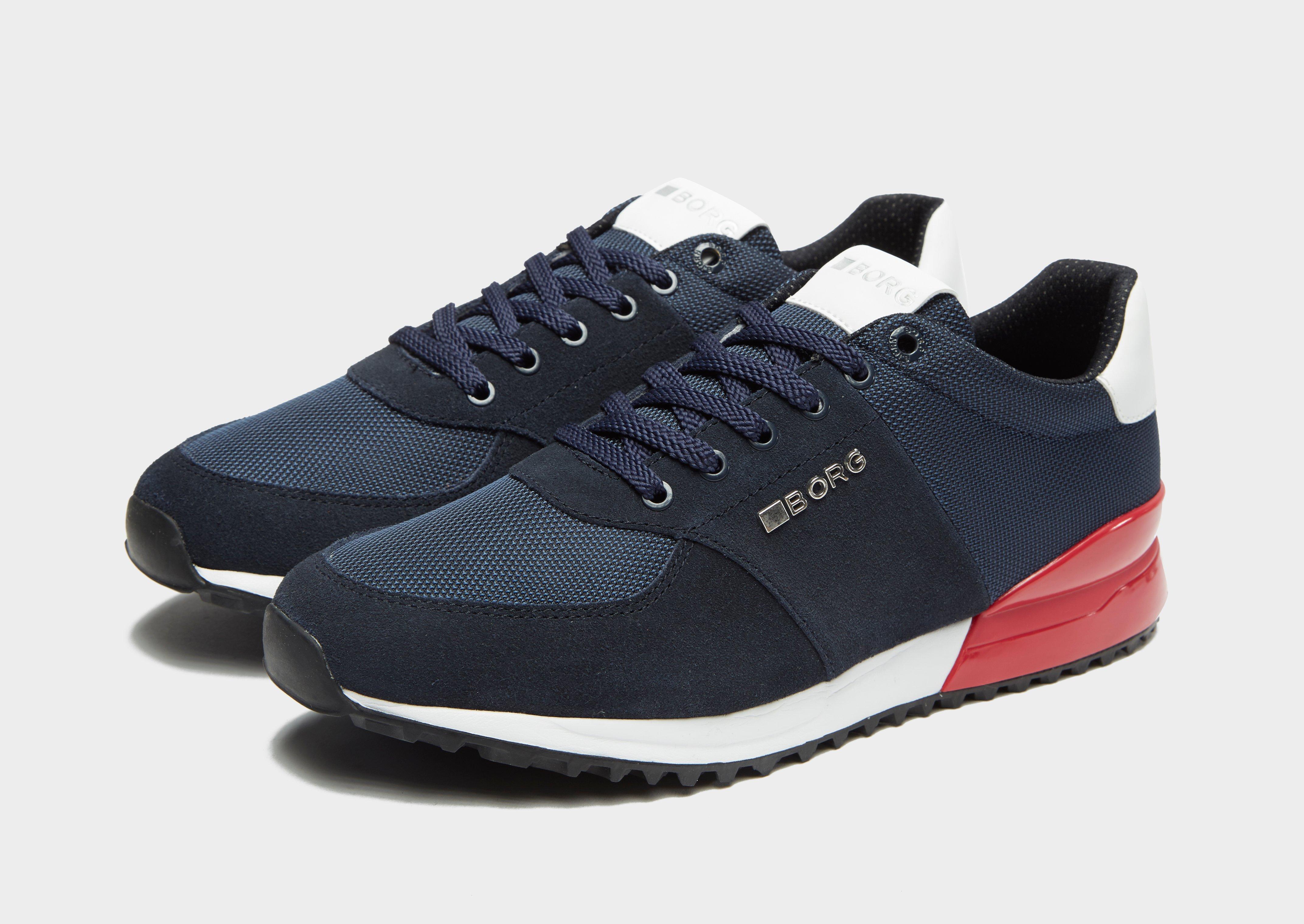Björn Borg Leather R200 in Navy/Red 