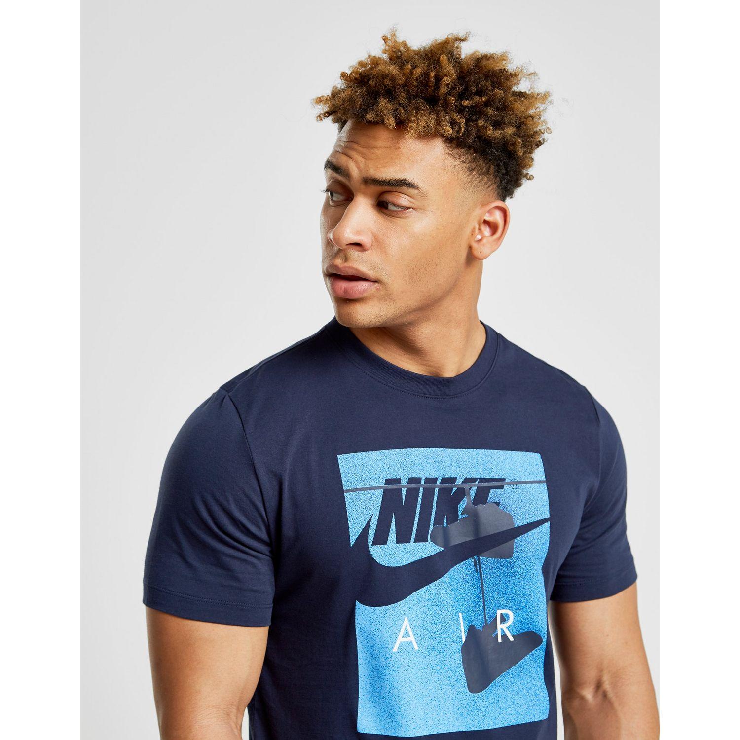 Nike Cotton Air Shoes T-shirt in Navy (Blue) for Men - Lyst