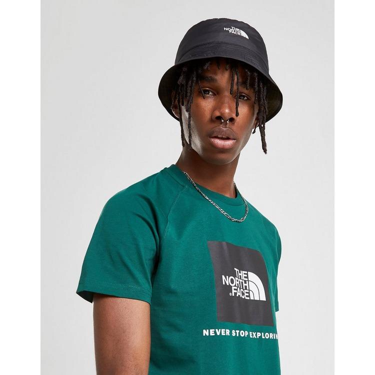 The North Face Cotton Back Redbox T Shirt In Green Black White Green For Men Lyst