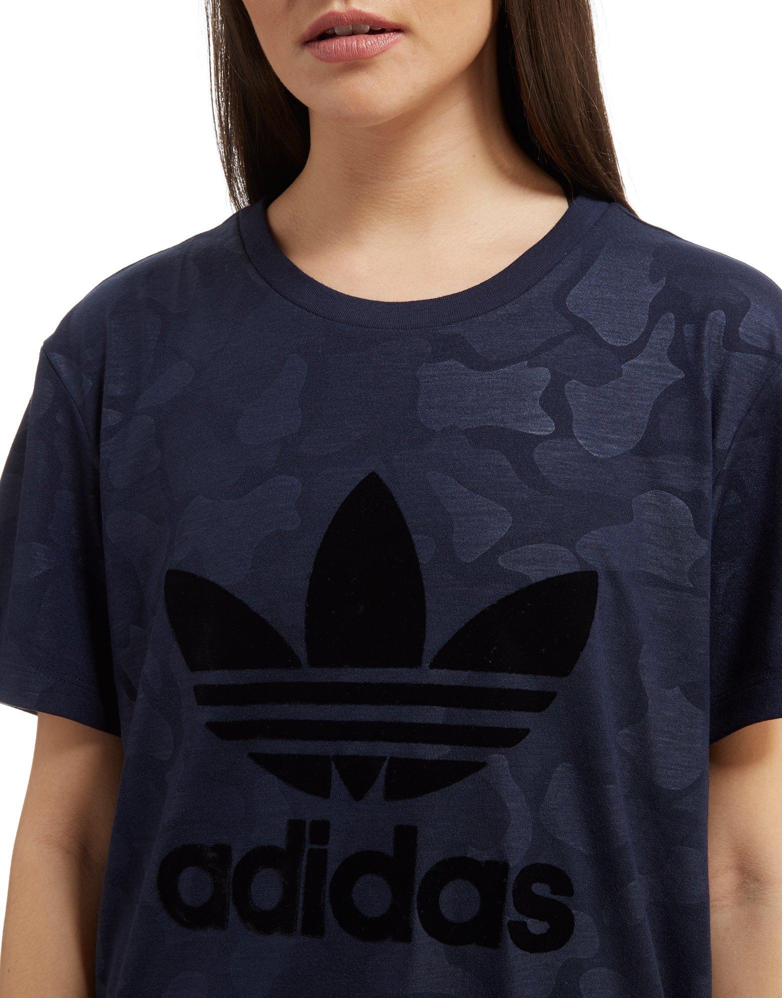 blue camo adidas shirt