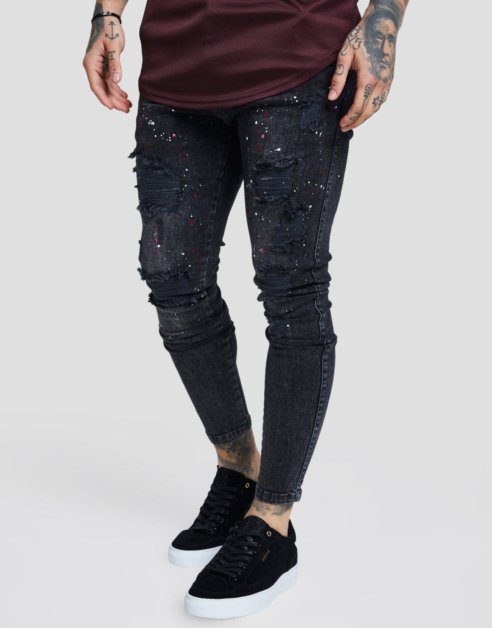 siksilk ripped jeans