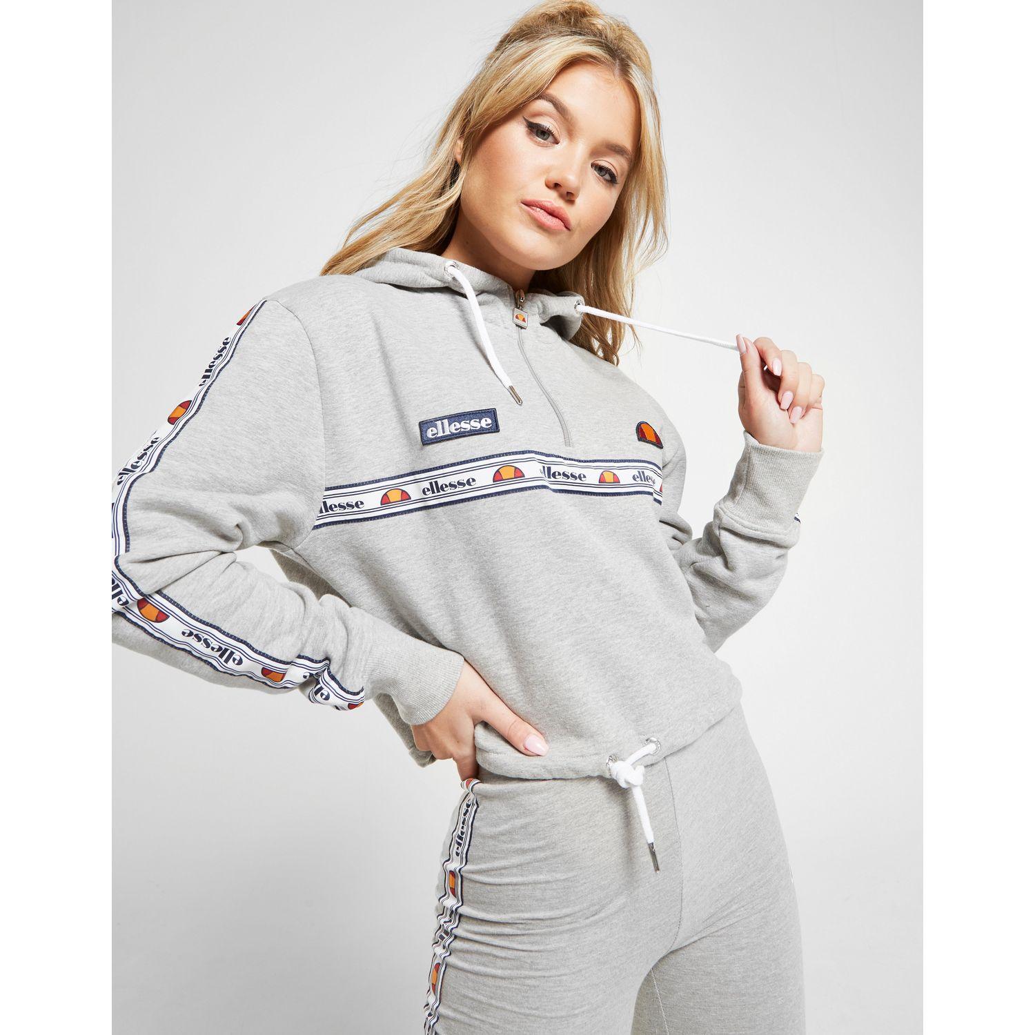 ellesse cooper tape full zip hoodie