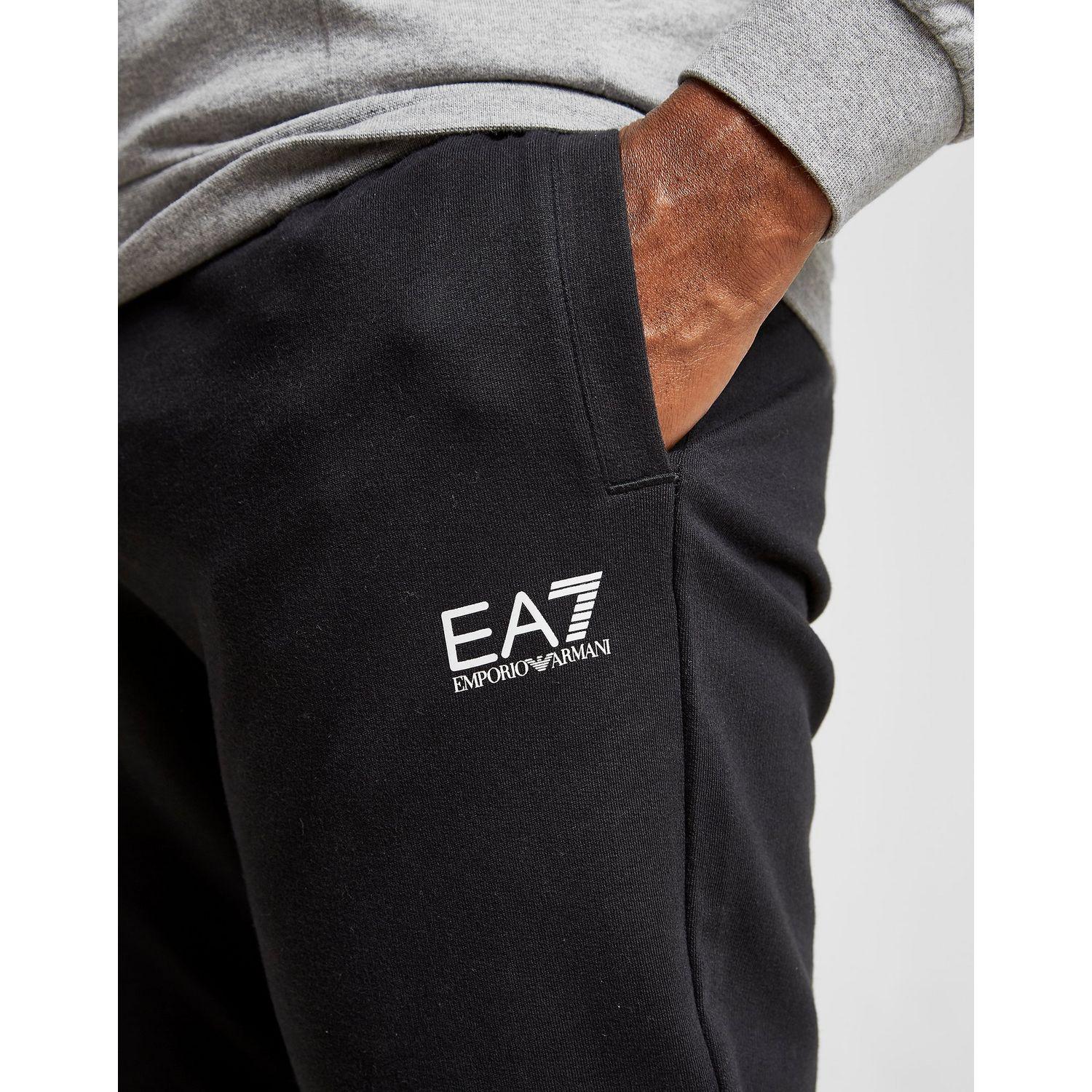 EA7 Cotton Core French Terry Tracksuit in Grey/Black (Gray) for Men - Lyst