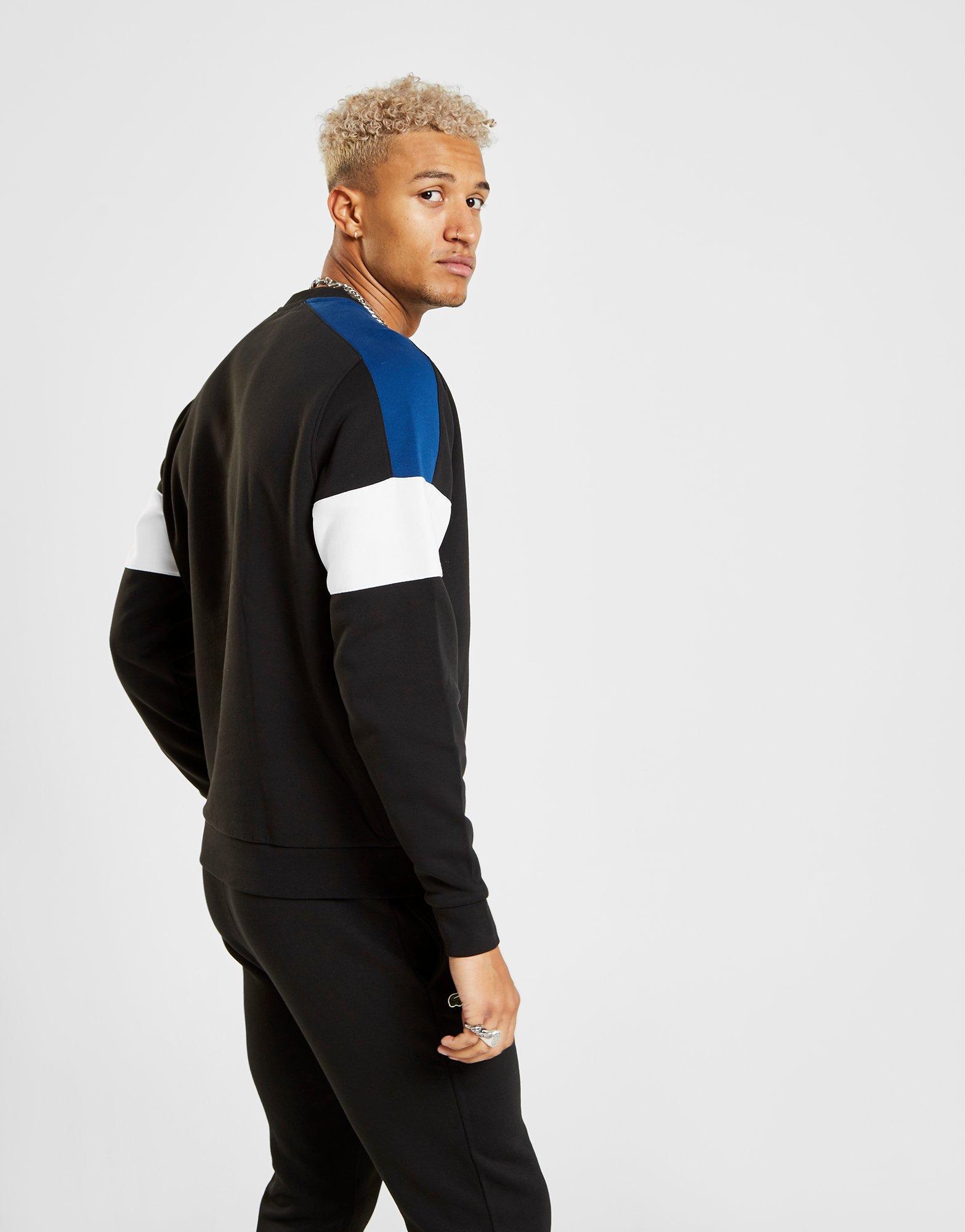 lacoste block hoodie