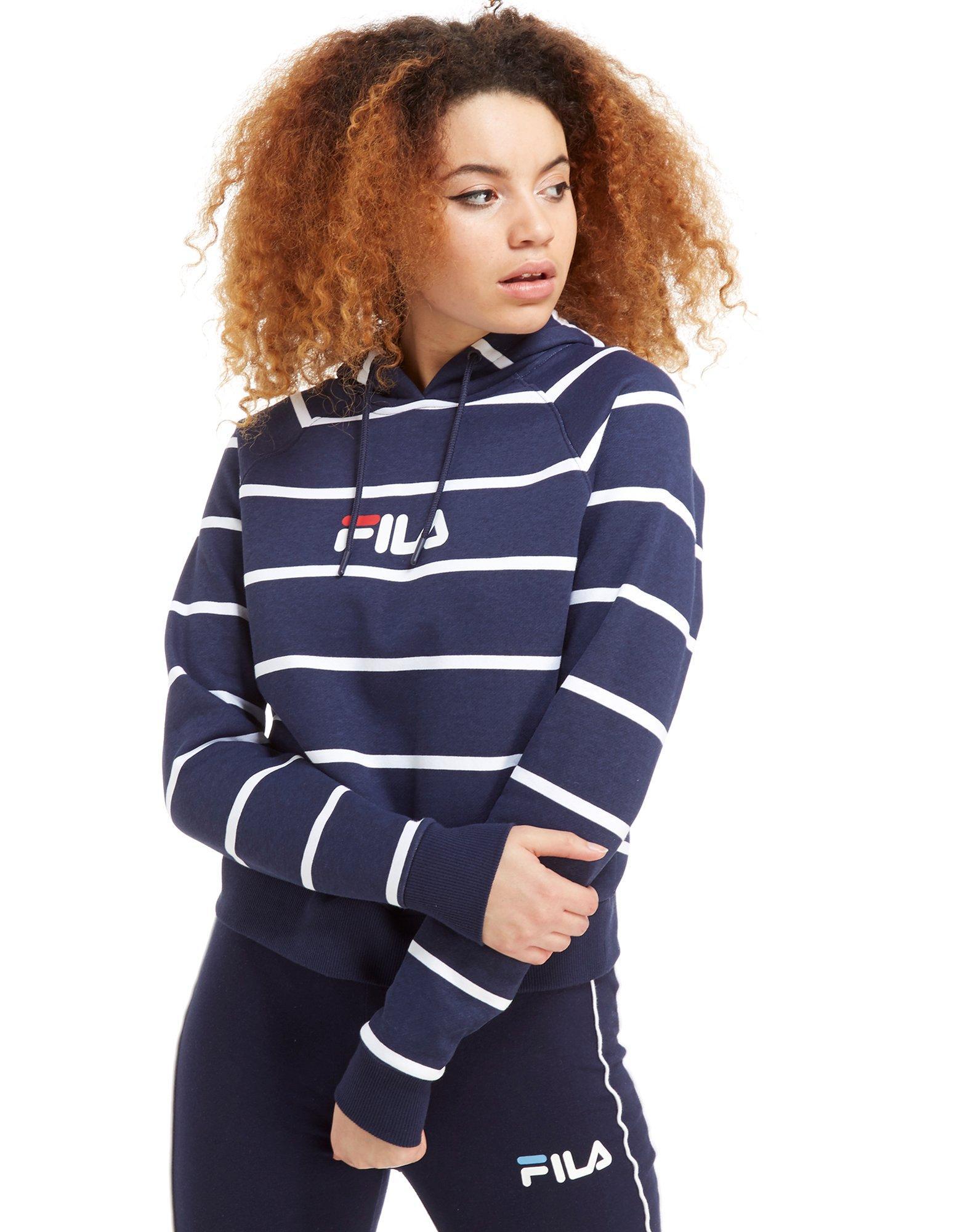 fila striped hoodie