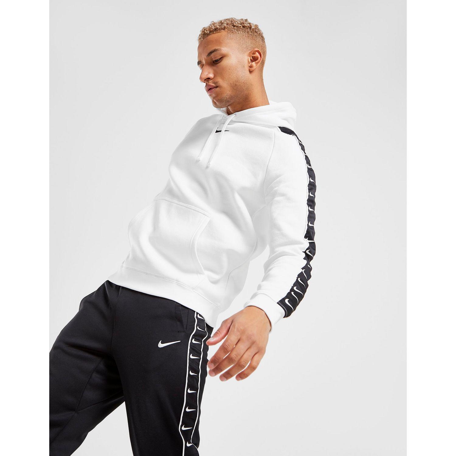 nike hoodie logo tape