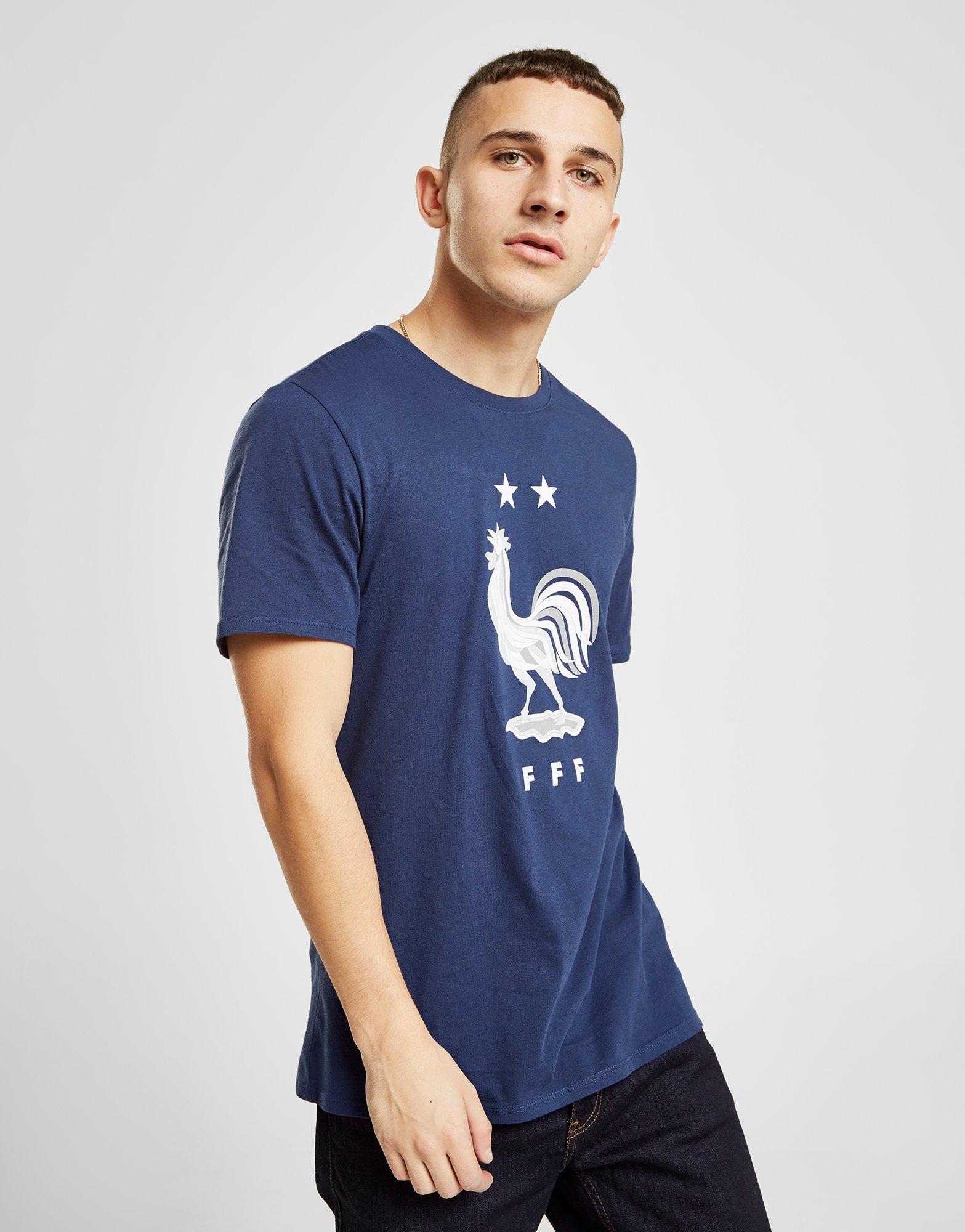 Nike Cotton France 2-star Short Sleeve T-shirt in Blue/White (Blue) for Men  - Lyst