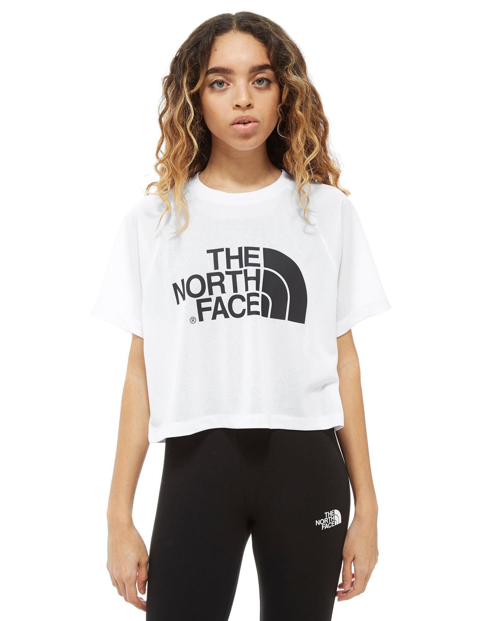 The North Face Cotton Mesh Crop T-shirt 