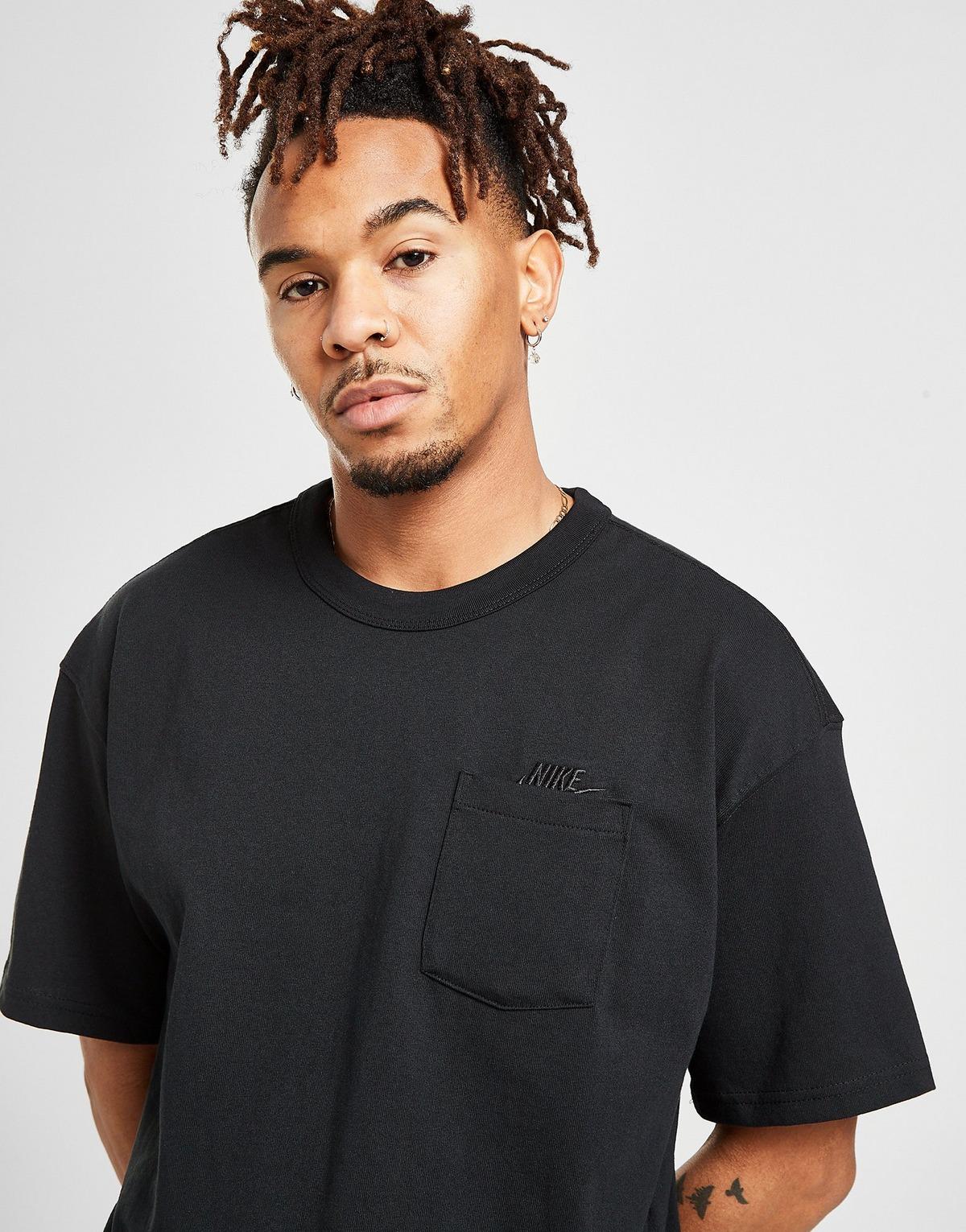 Nike Cotton Essential Pocket Tshirt in Black/Black (Black) for Men Lyst