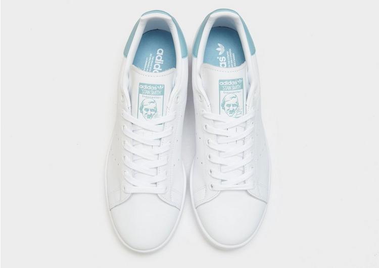 adidas Originals Leather Stan Smith in Cloud White / Ash Grey / Cloud w ( White) for Men - Lyst