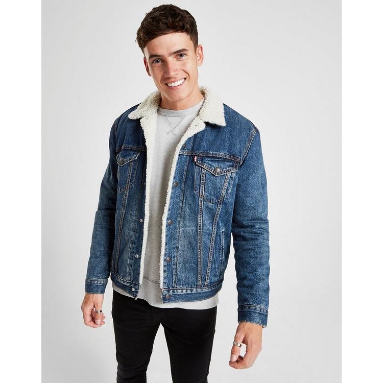 levis sherpa jacket blue