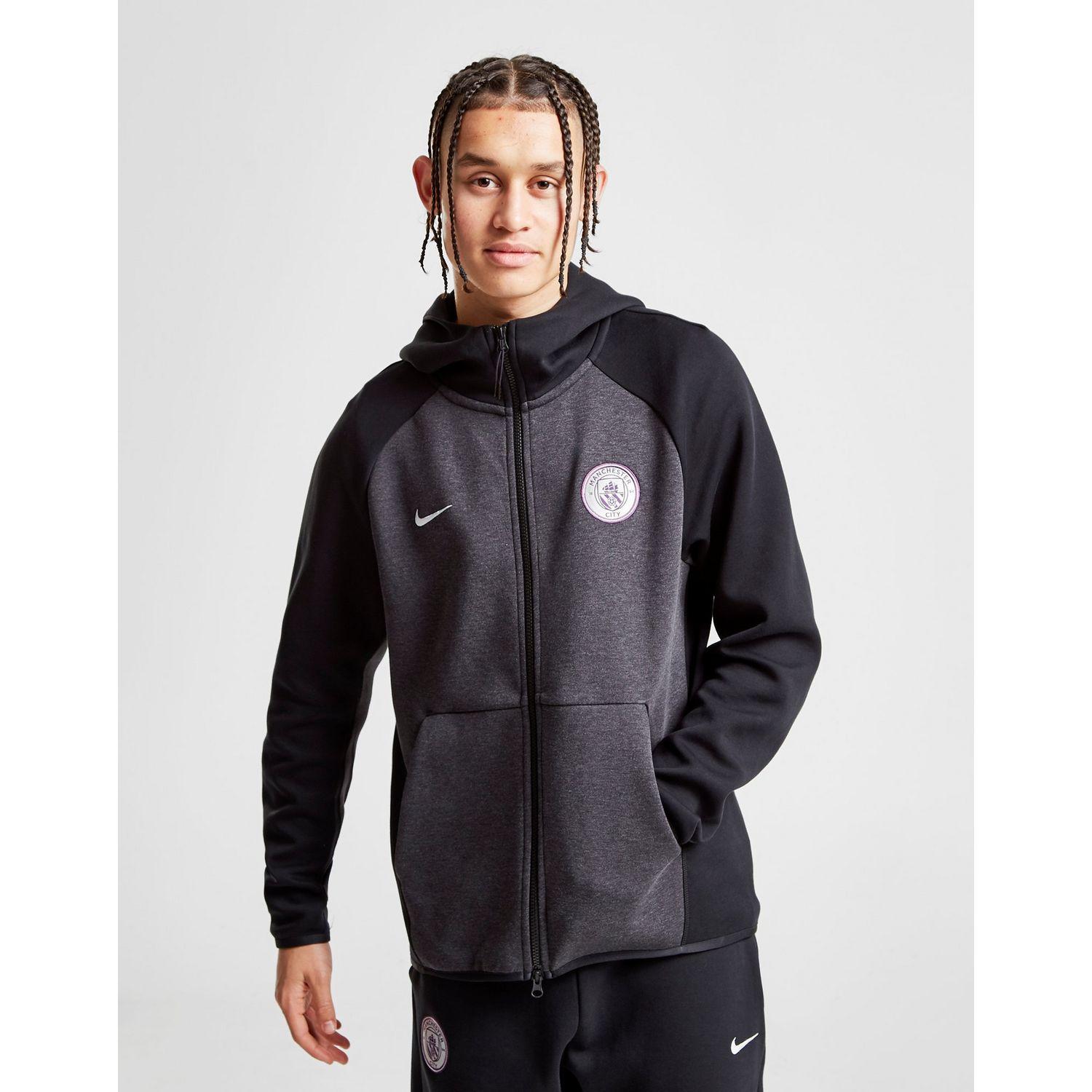 Nike Synthetic Manchester City Fc Tech Fleece Men's Full-zip Hoodie in ...