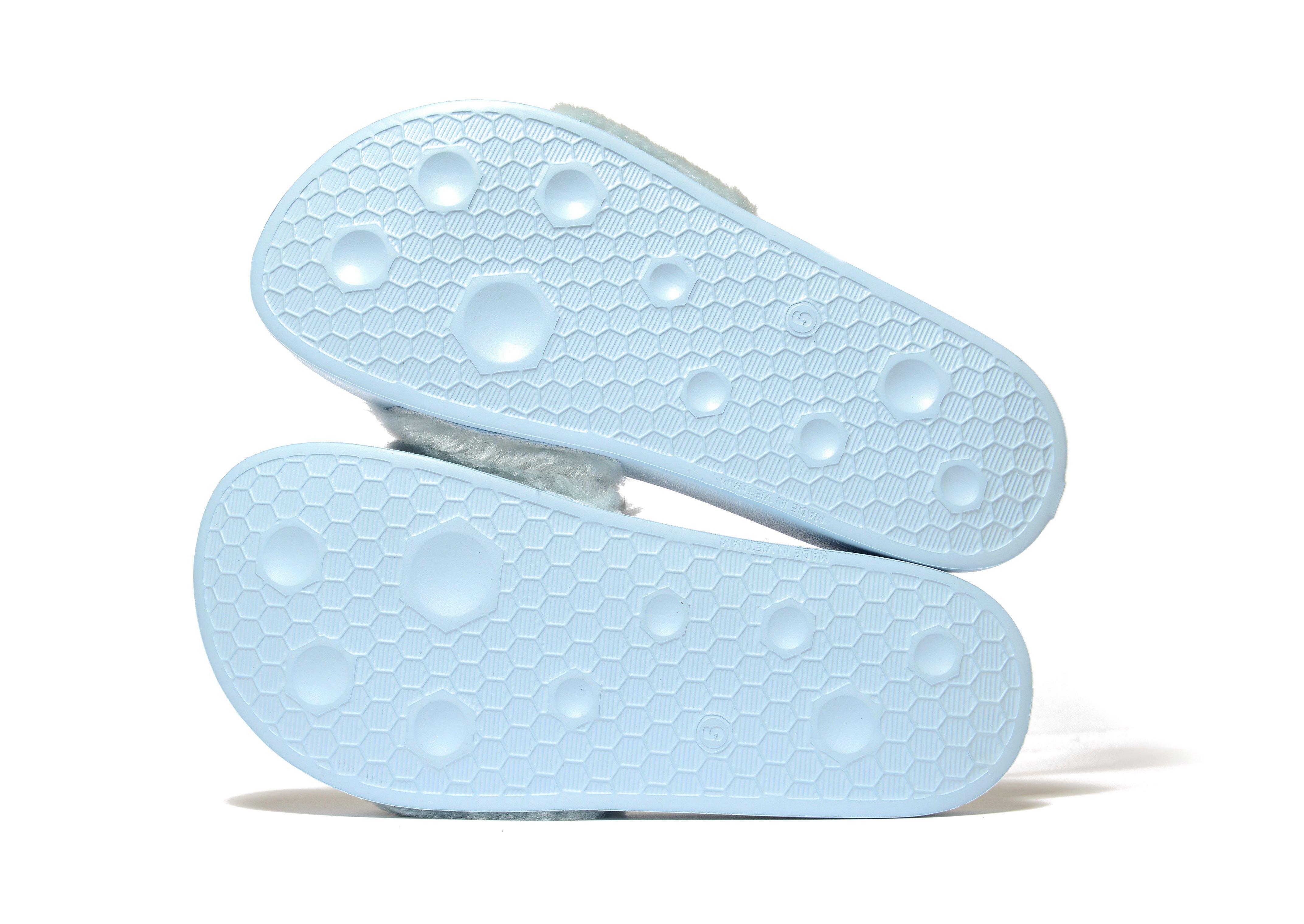 Puma Fenty Fur Slides In Blue Lyst