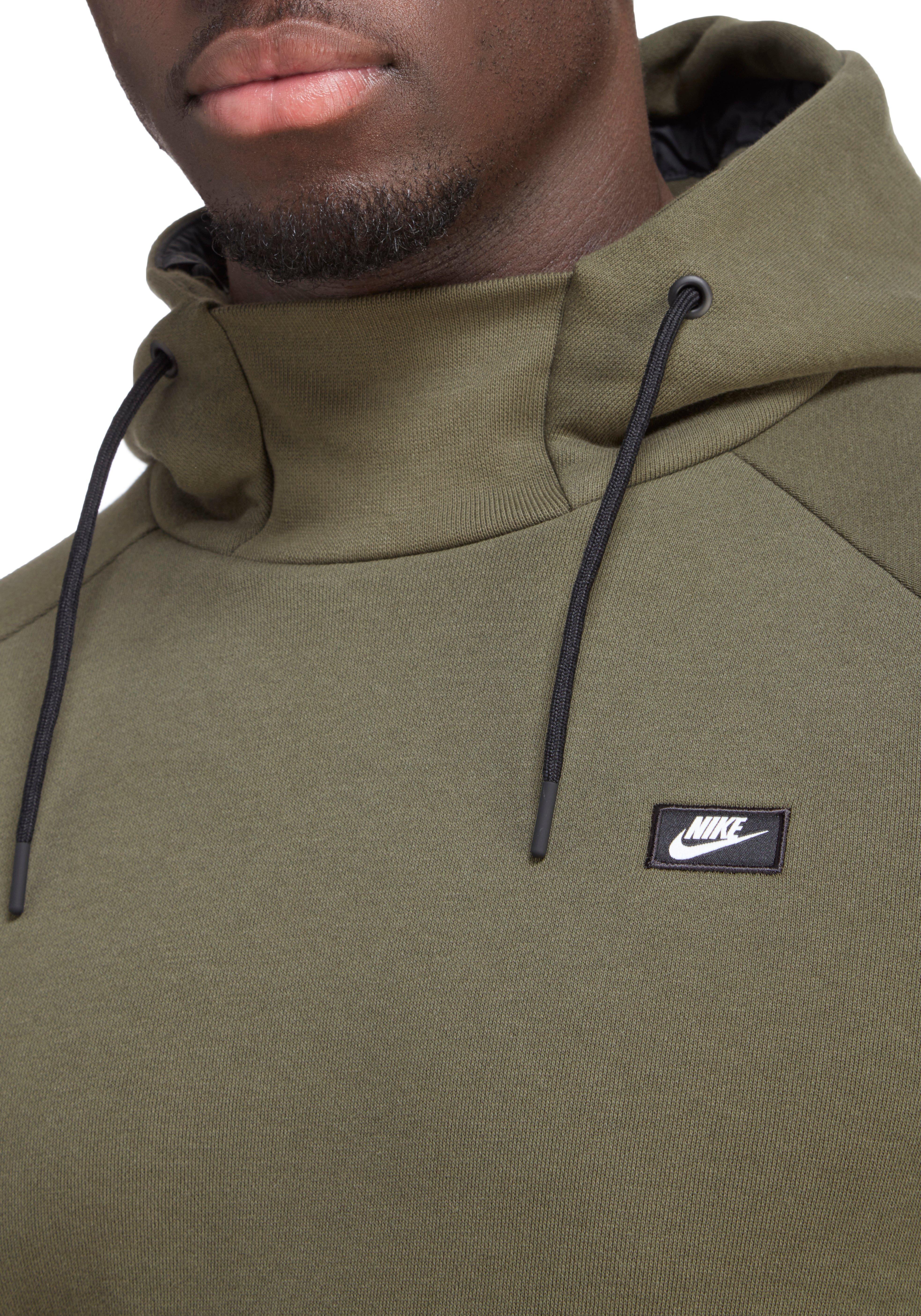 nike modern overhead hooded top black