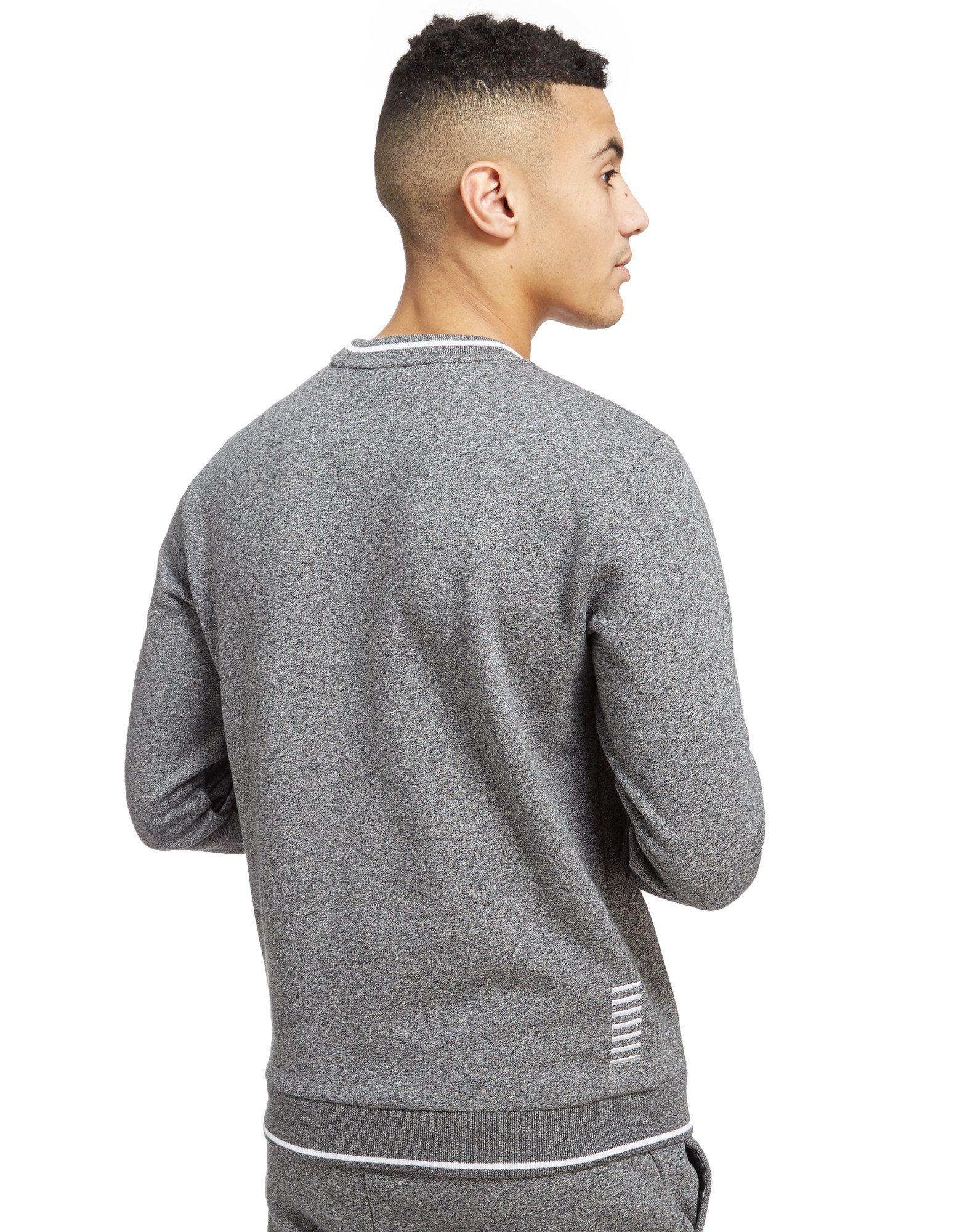 EA7 Cotton Core Ringer Sweatshirt in Gray for Men - Lyst