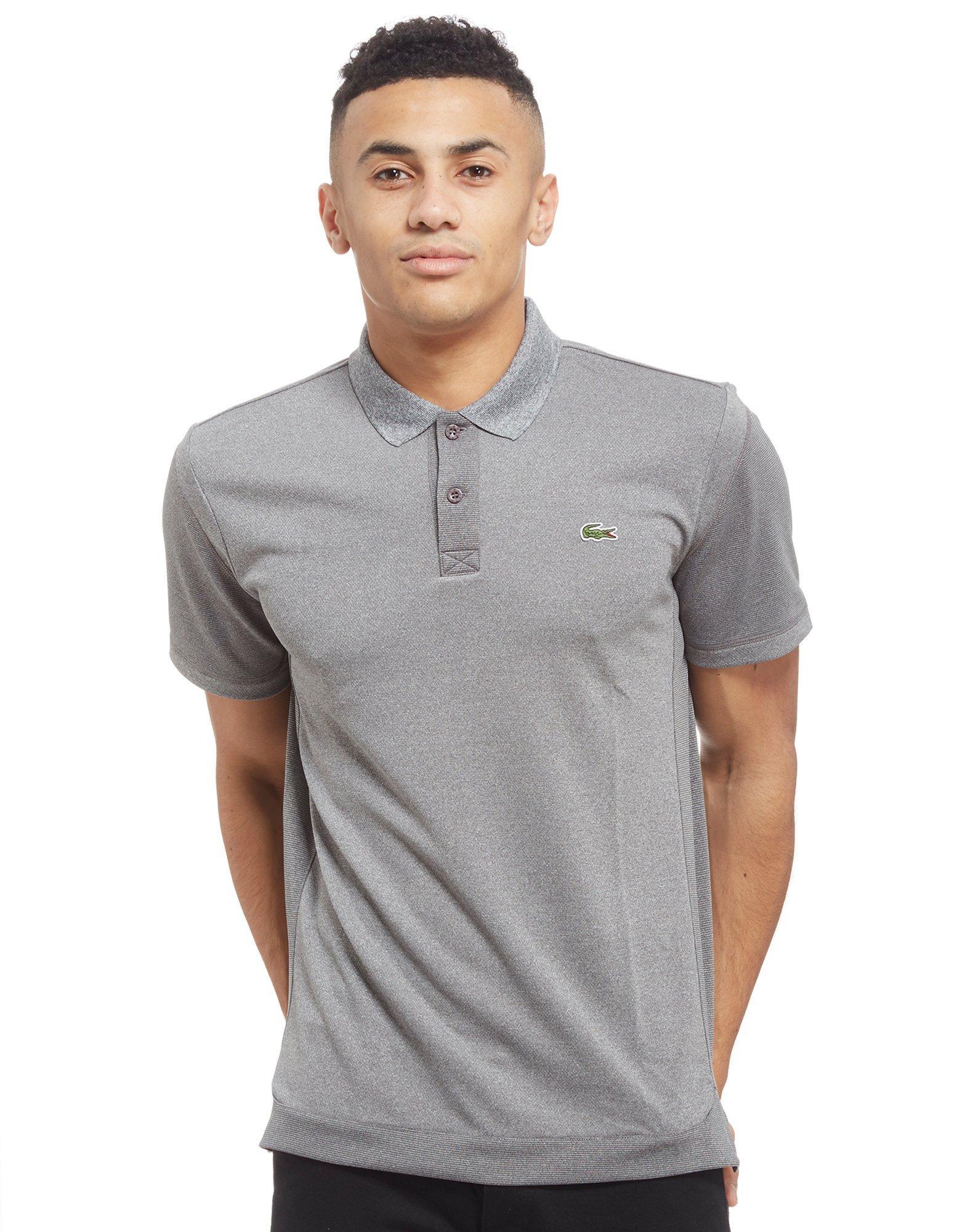 Lyst Lacoste Microstriped Jersey Polo Shirt in Gray for Men
