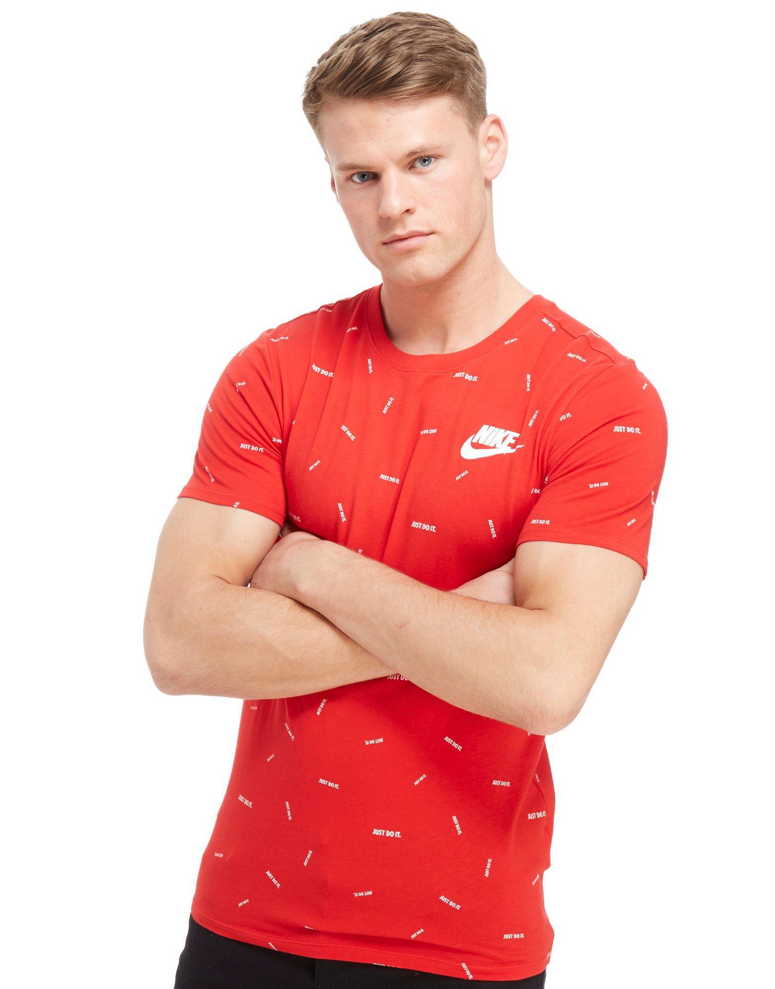 nike just do it red t shirt