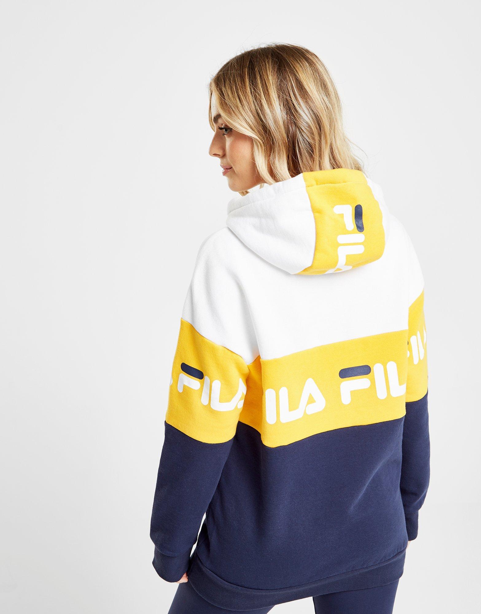 fila panel logo boyfriend hoodie