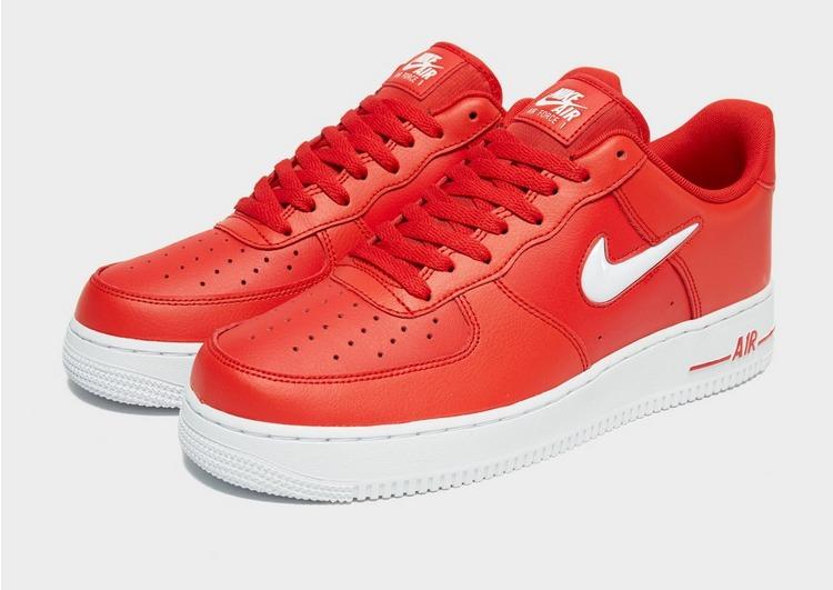 Nike Leather Air Force 1 Essential Jewel in Red/White (Red) for ...