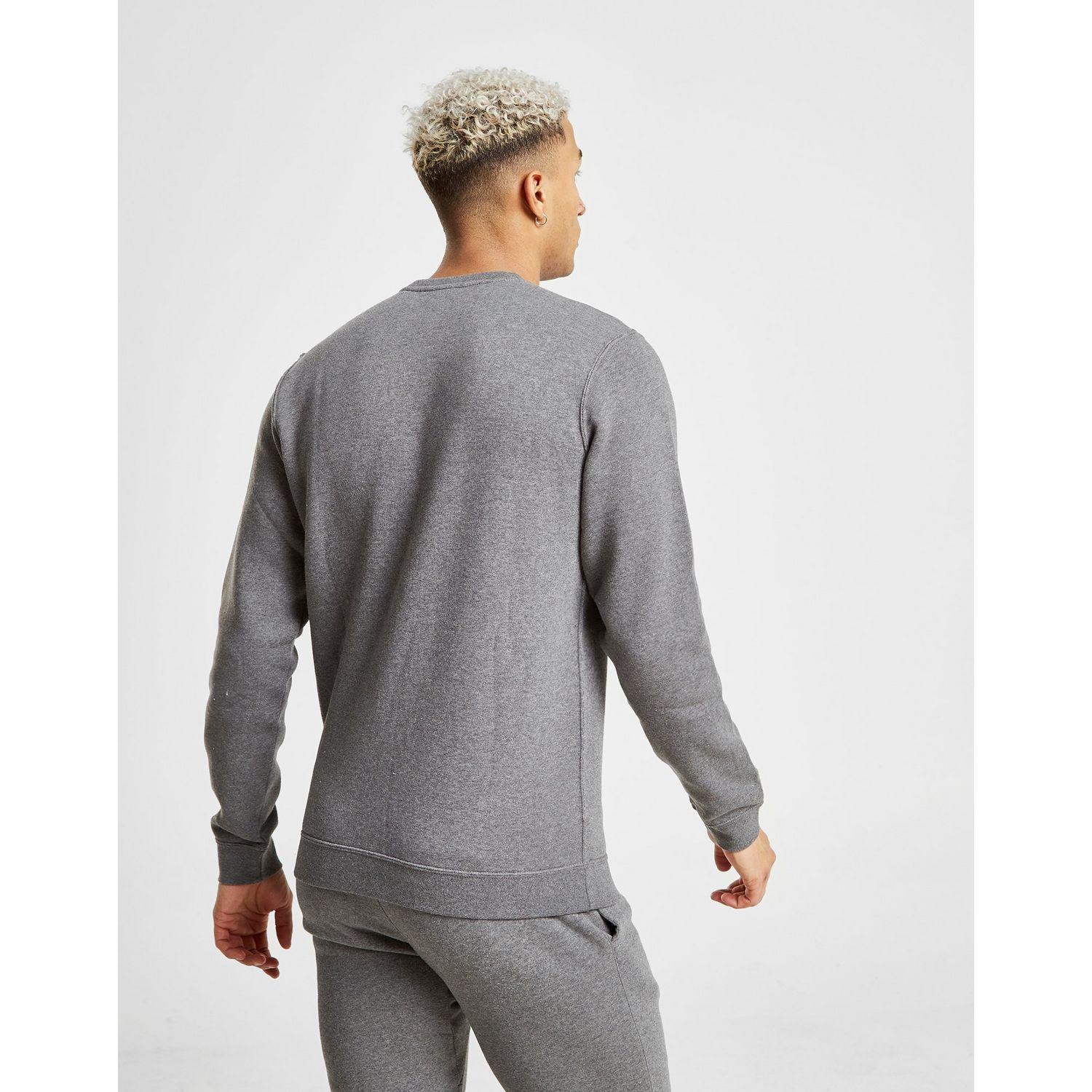 mens grey nike crew sweatshirt